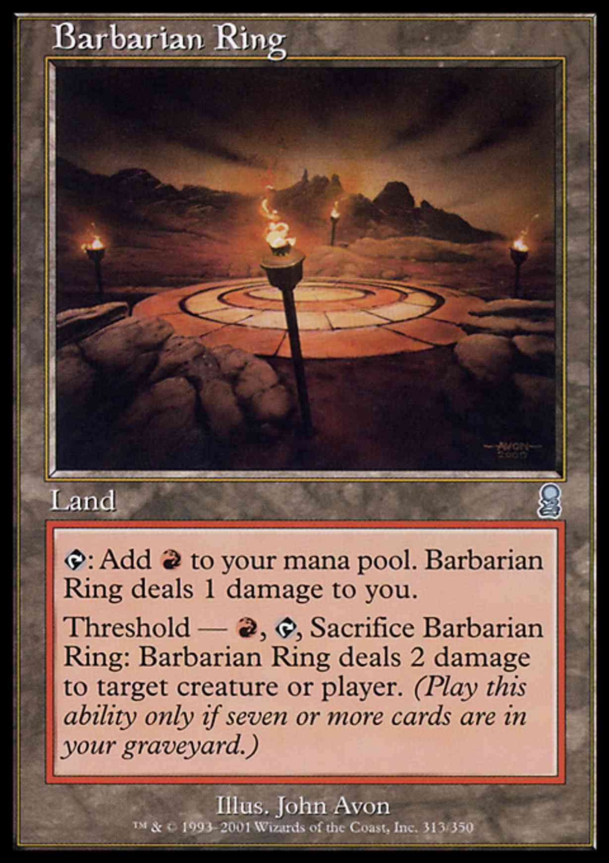 Barbarian Ring magic card front