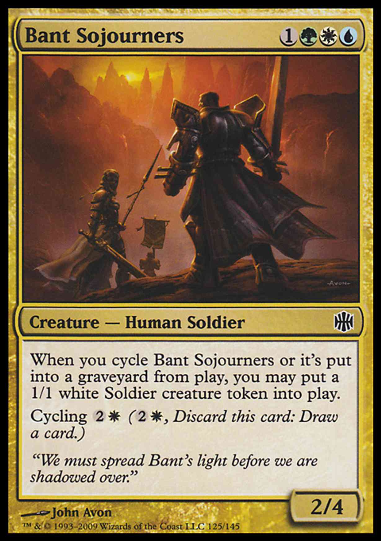 Bant Sojourners magic card front