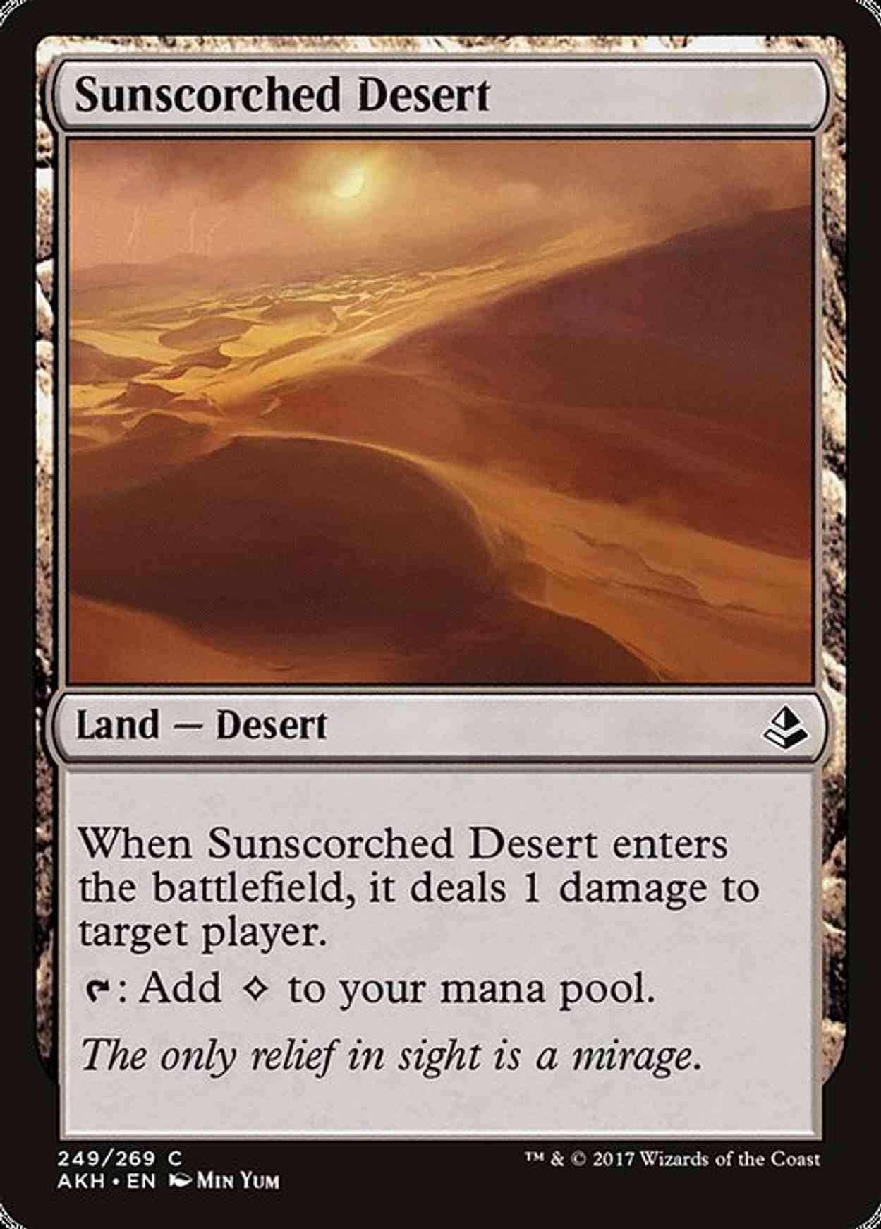 Sunscorched Desert magic card front