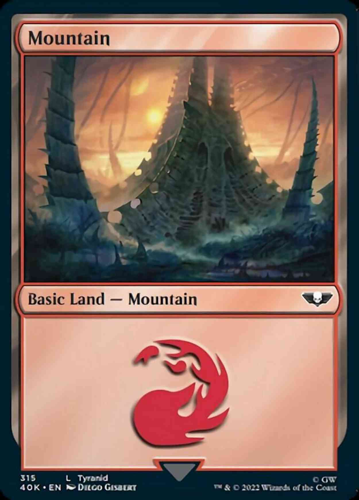 Mountain (315) magic card front