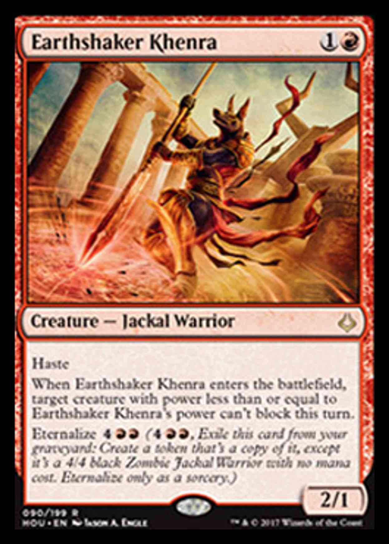 Earthshaker Khenra magic card front