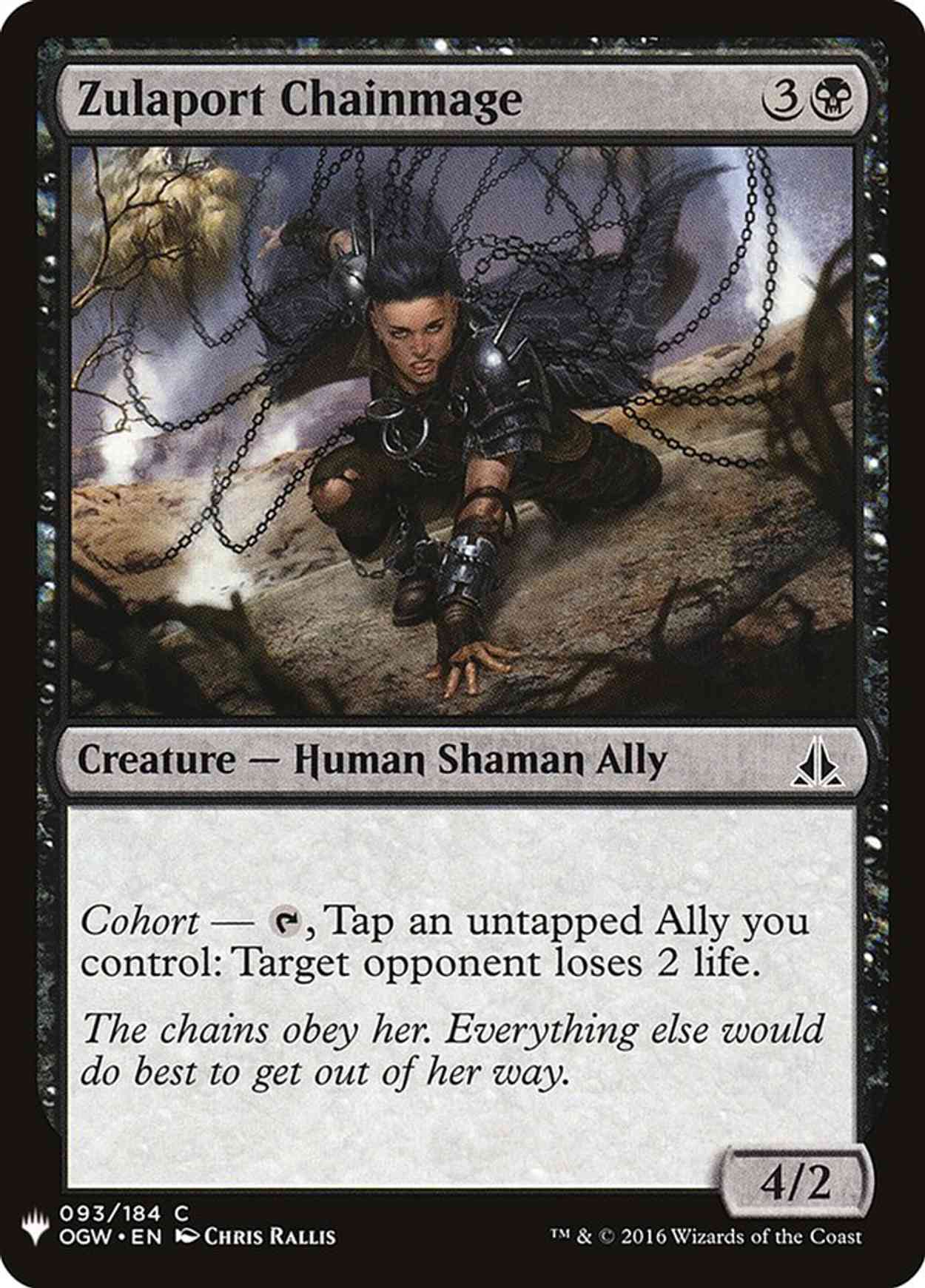 Zulaport Chainmage magic card front