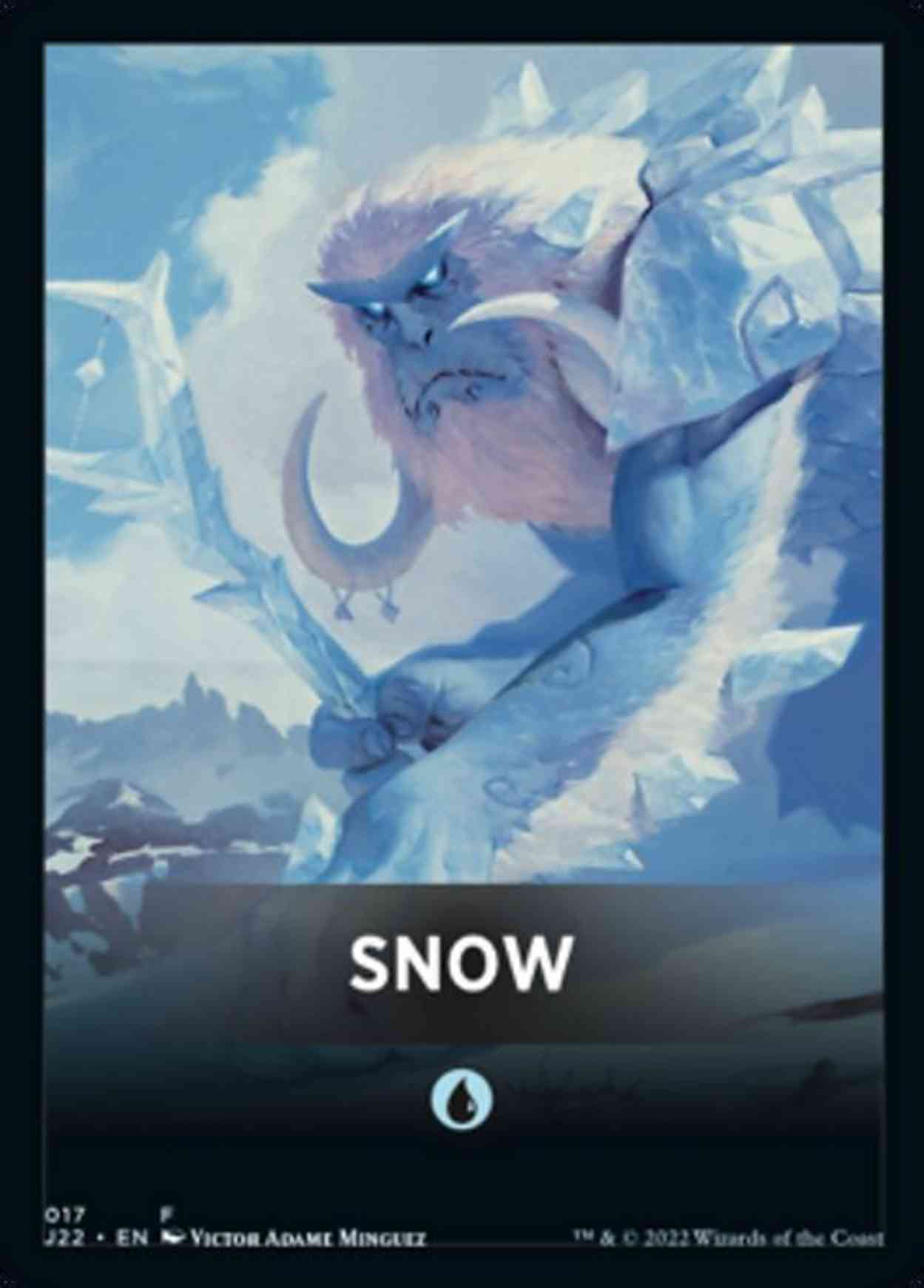 Snow Theme Card magic card front