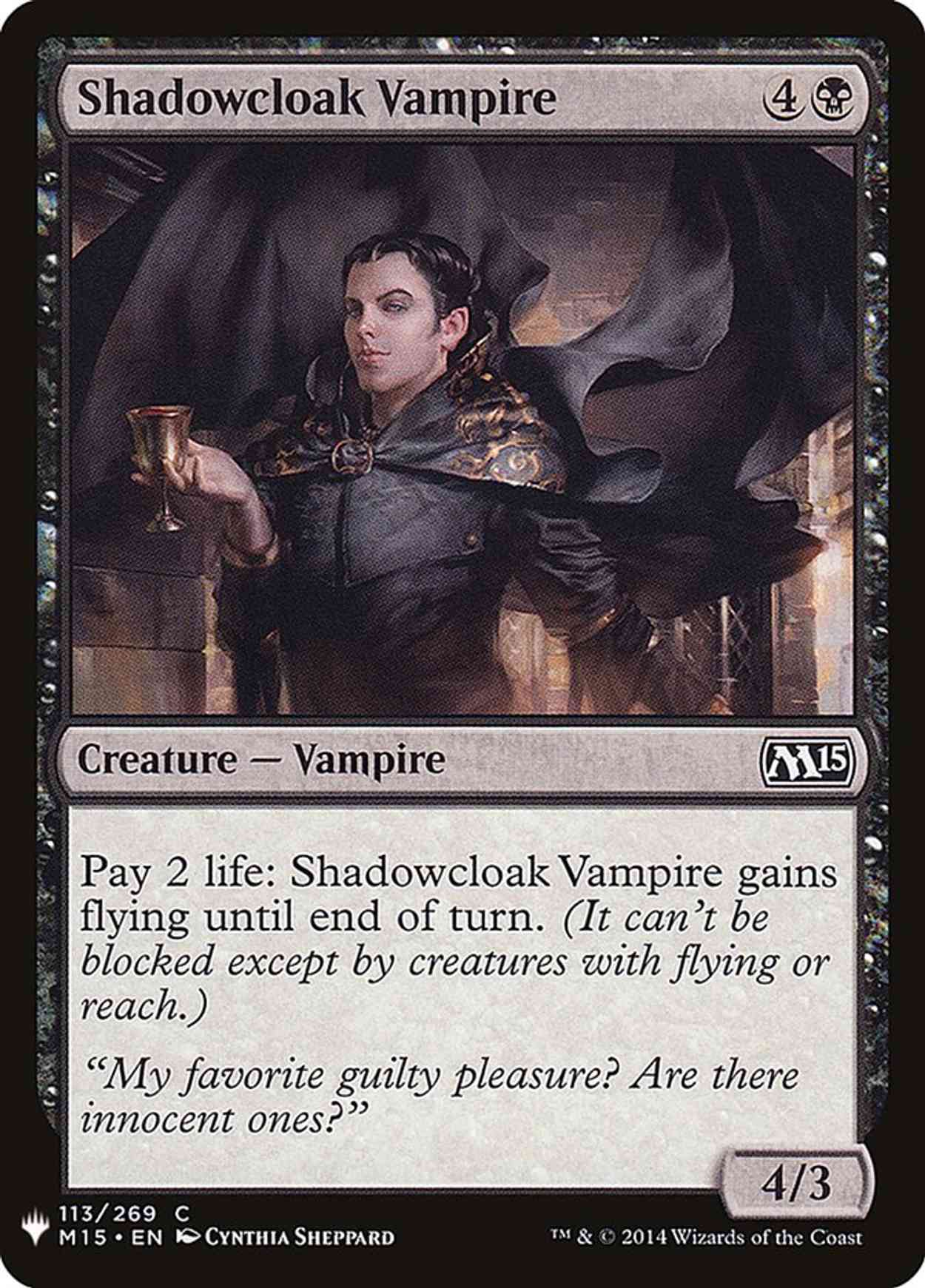 Shadowcloak Vampire magic card front