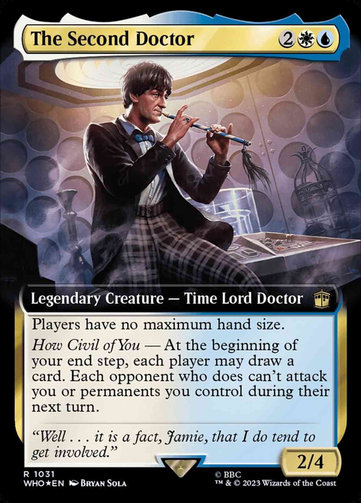 The Second Doctor (Extended Art) (Surge Foil) magic card front