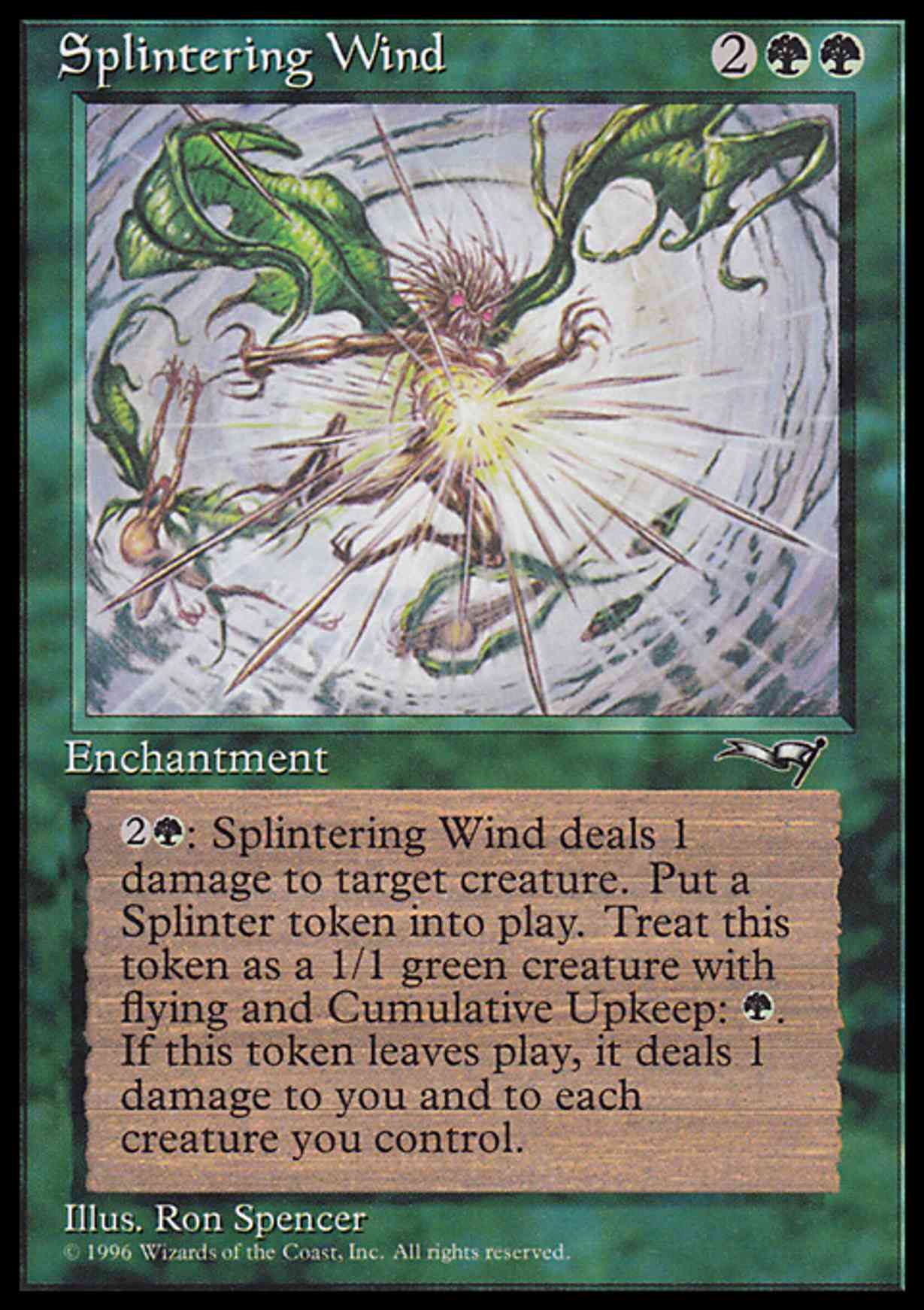 Splintering Wind magic card front
