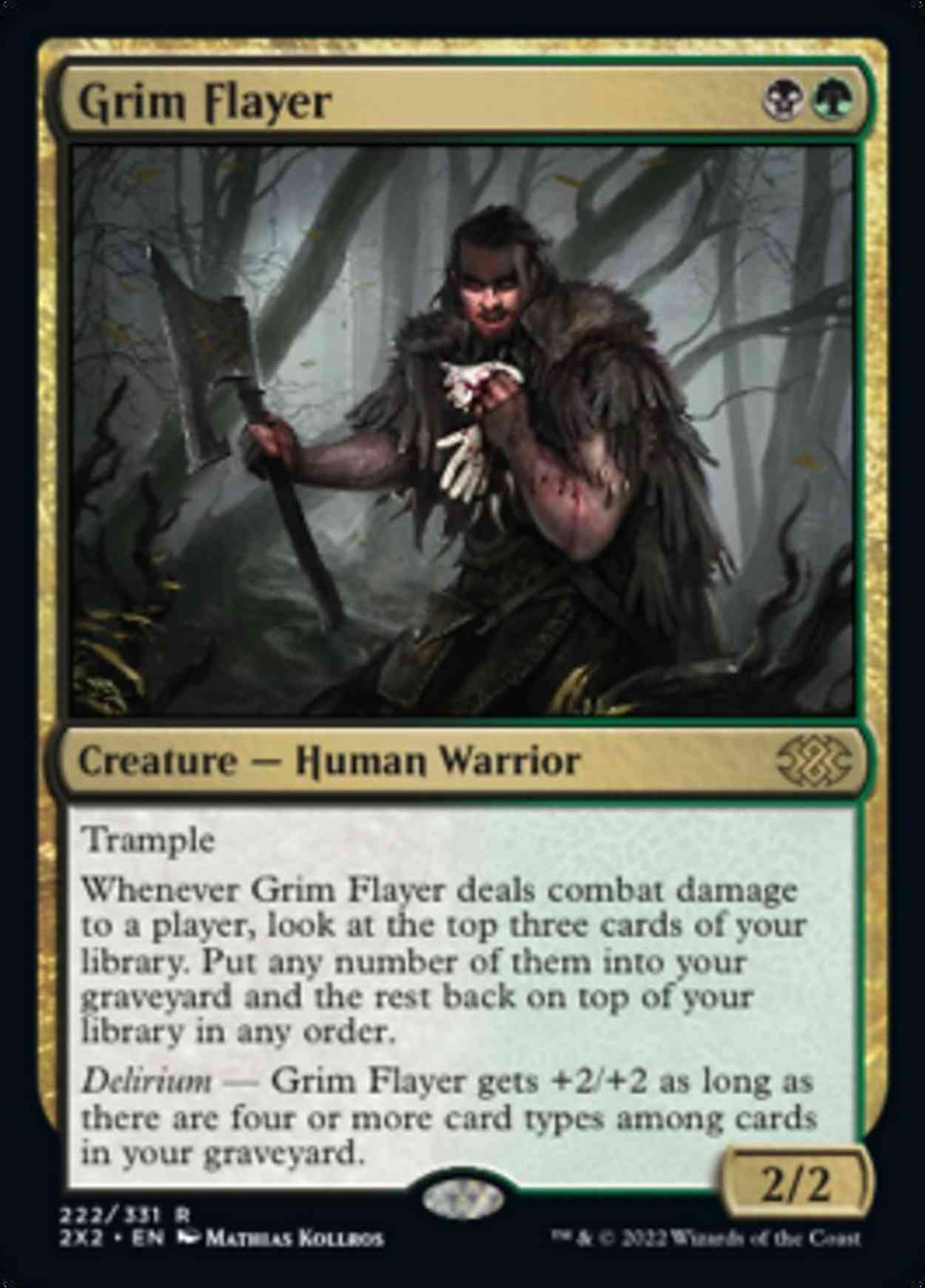 Grim Flayer magic card front