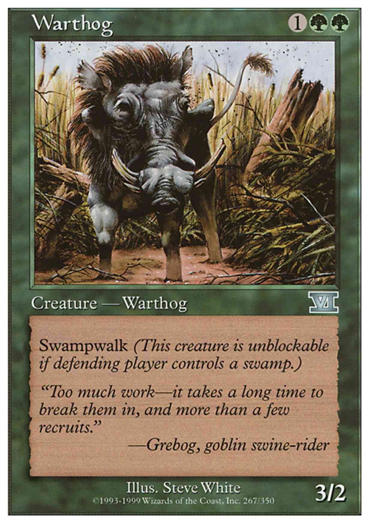 Warthog magic card front