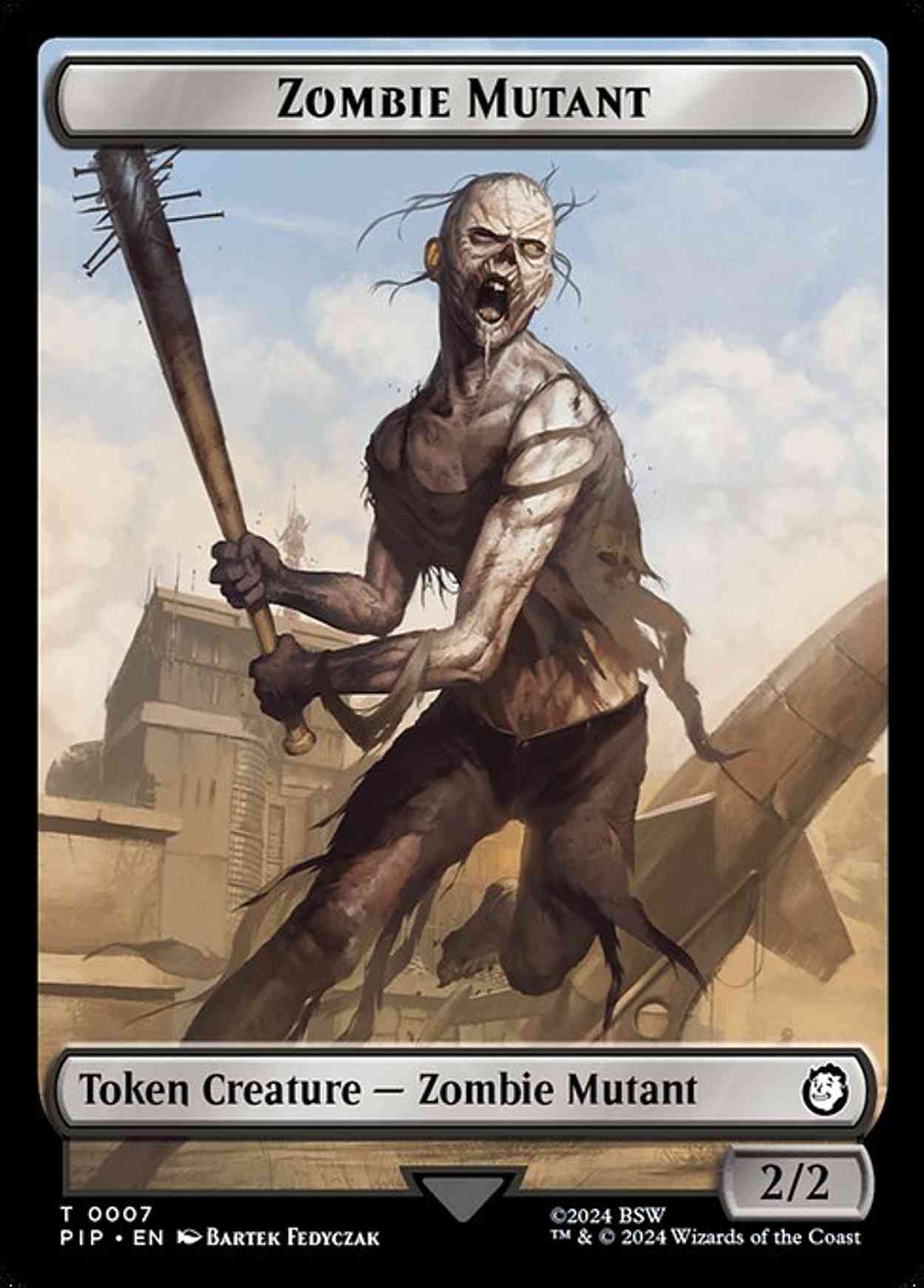 Zombie Mutant // Clue Double-Sided Token magic card front