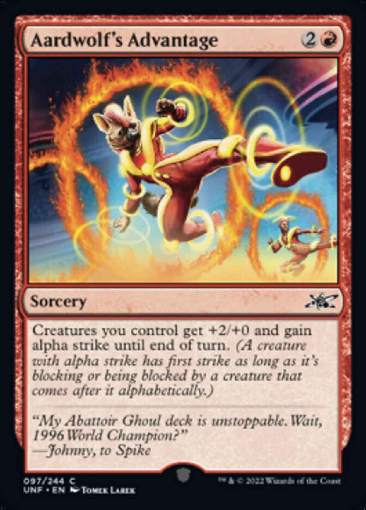 Aardwolf's Advantage magic card front