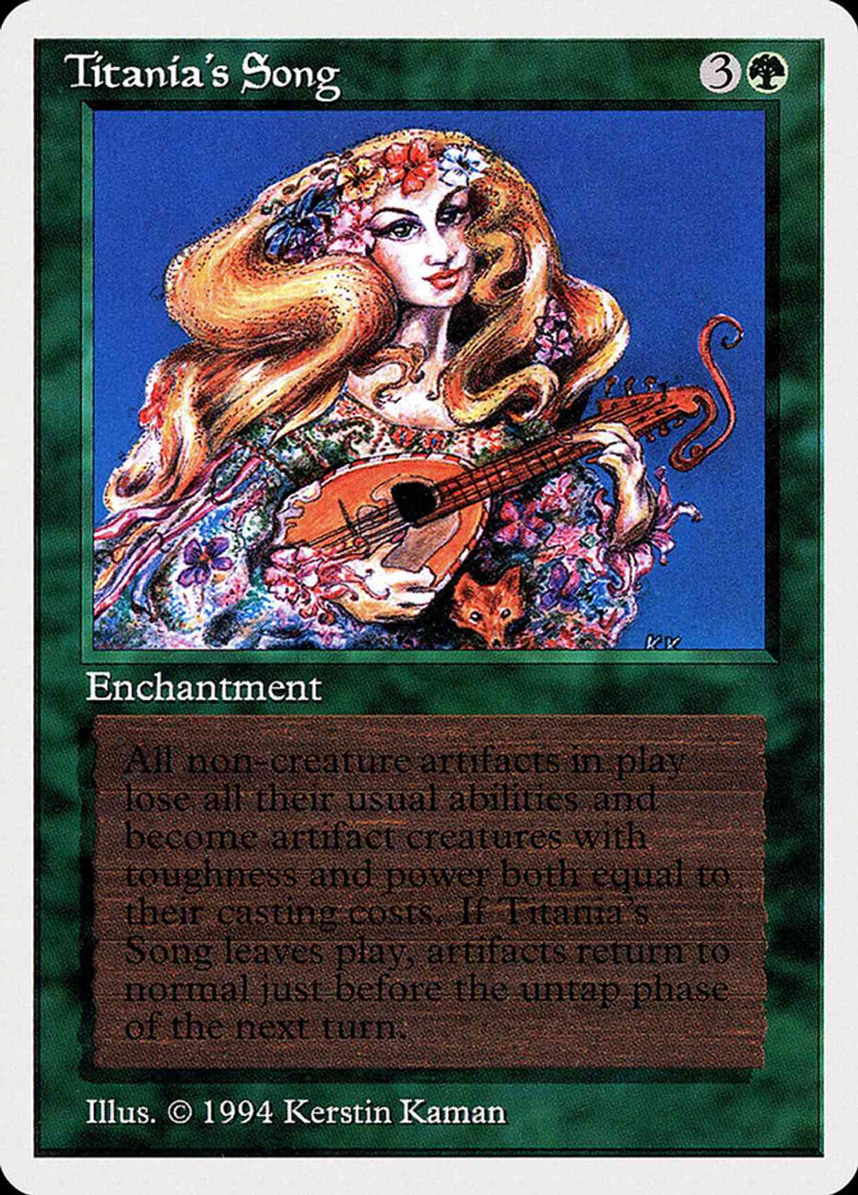 Titania's Song magic card front