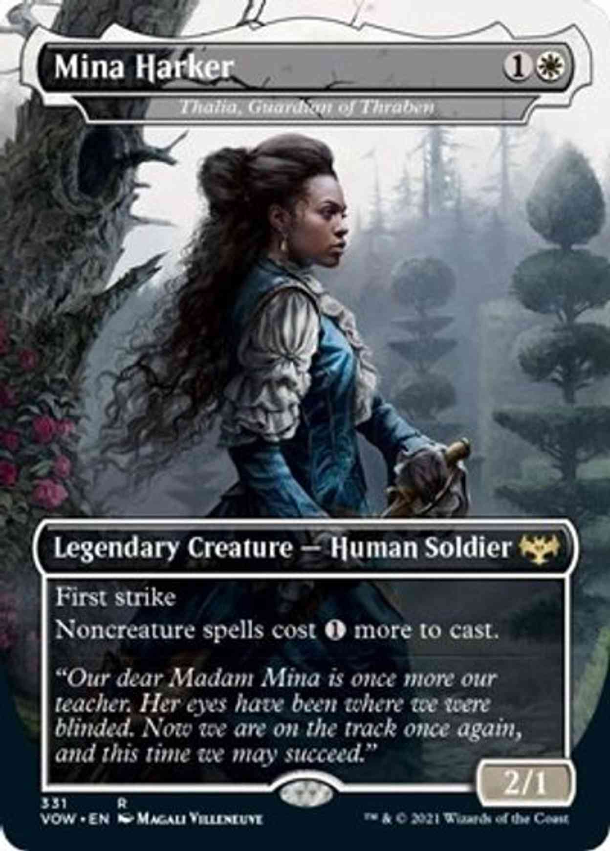 Mina Harker - Thalia, Guardian of Thraben magic card front