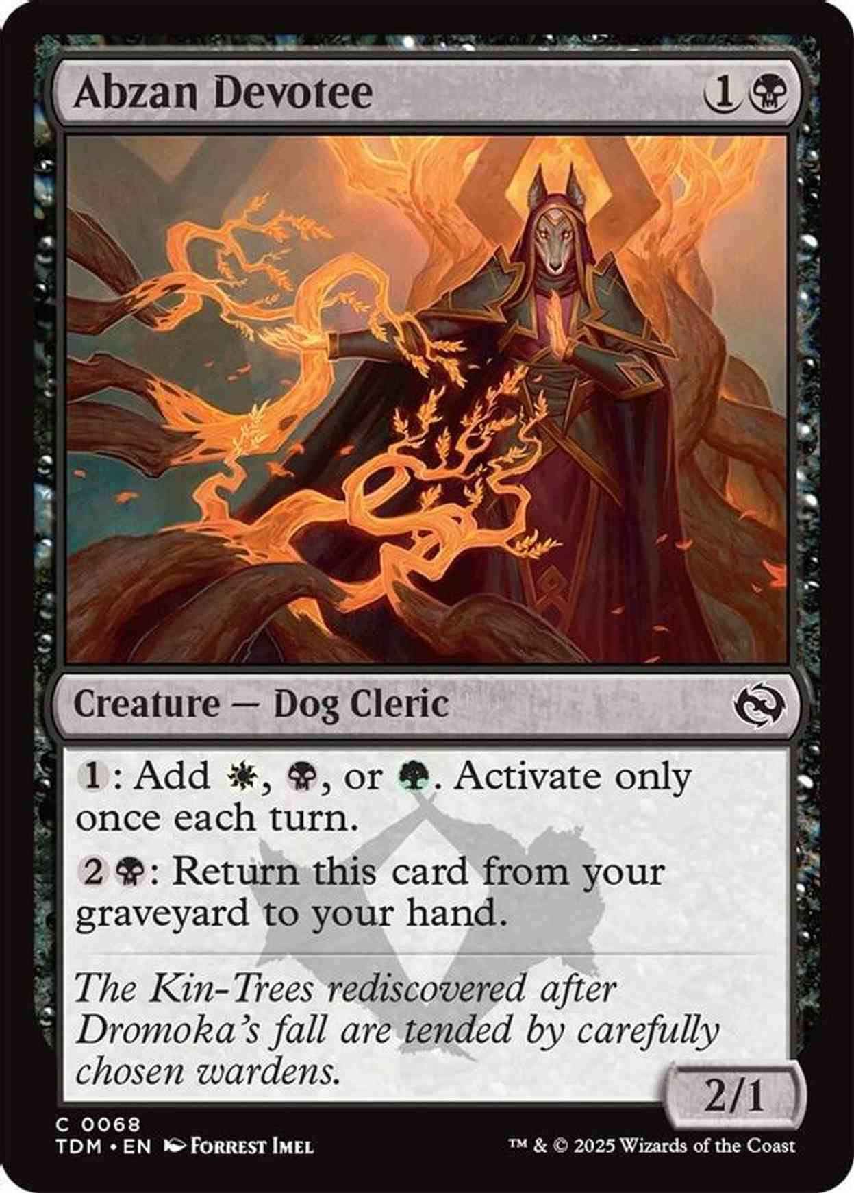 Abzan Devotee magic card front