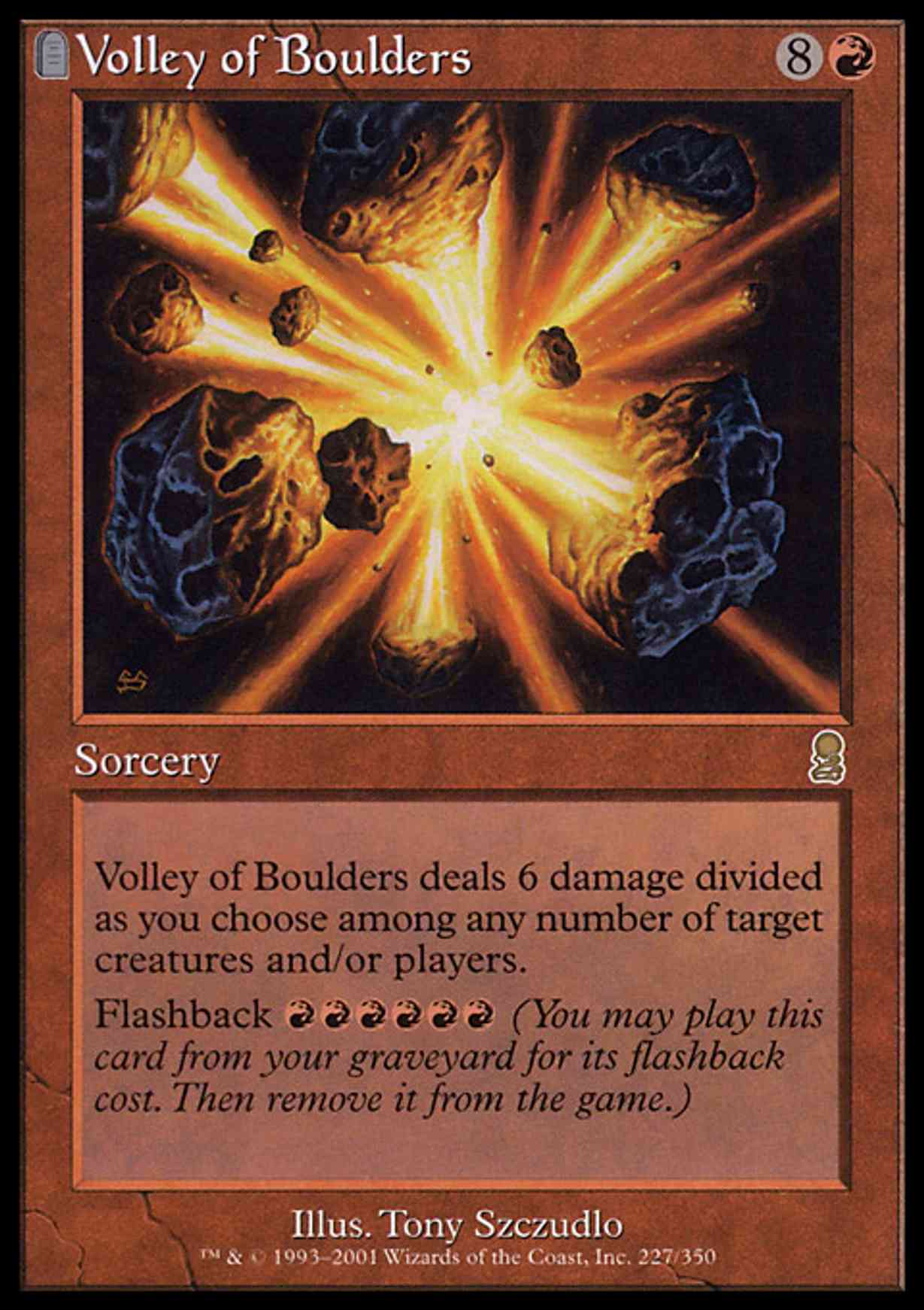 Volley of Boulders magic card front