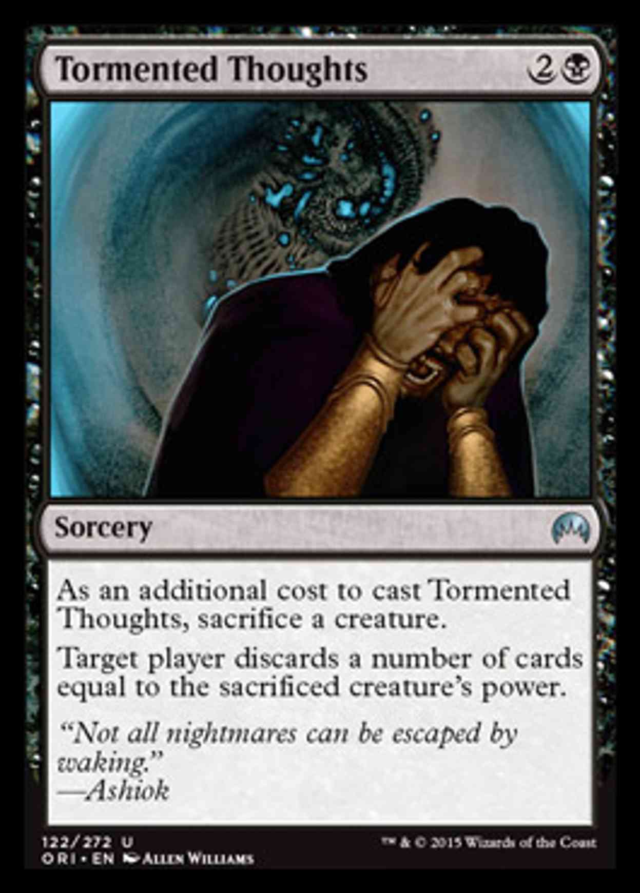 Tormented Thoughts magic card front