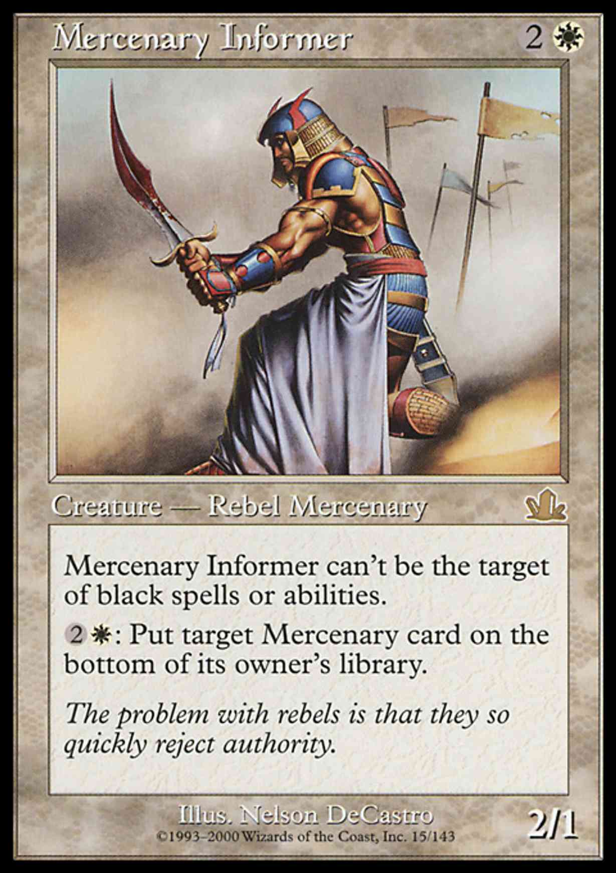 Mercenary Informer magic card front