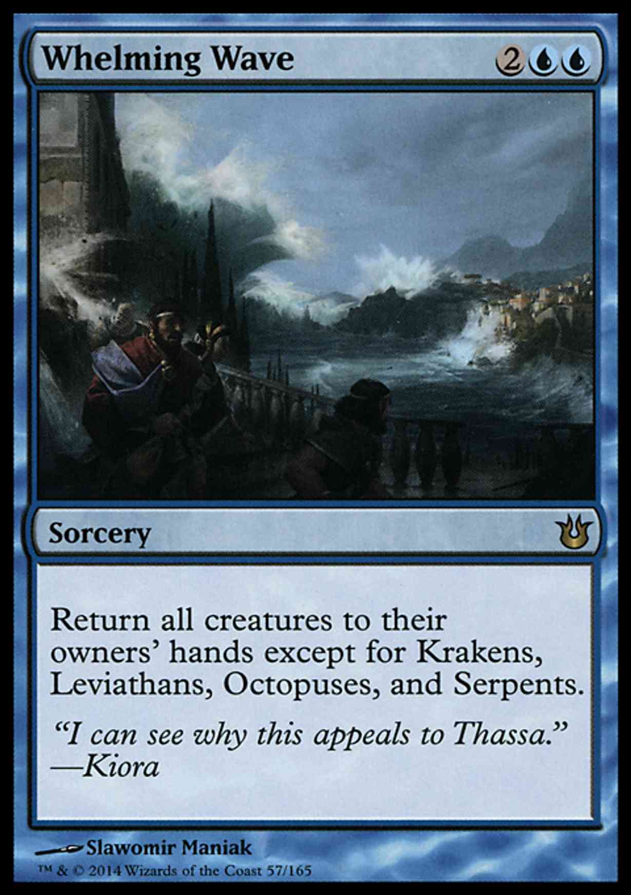 Whelming Wave magic card front