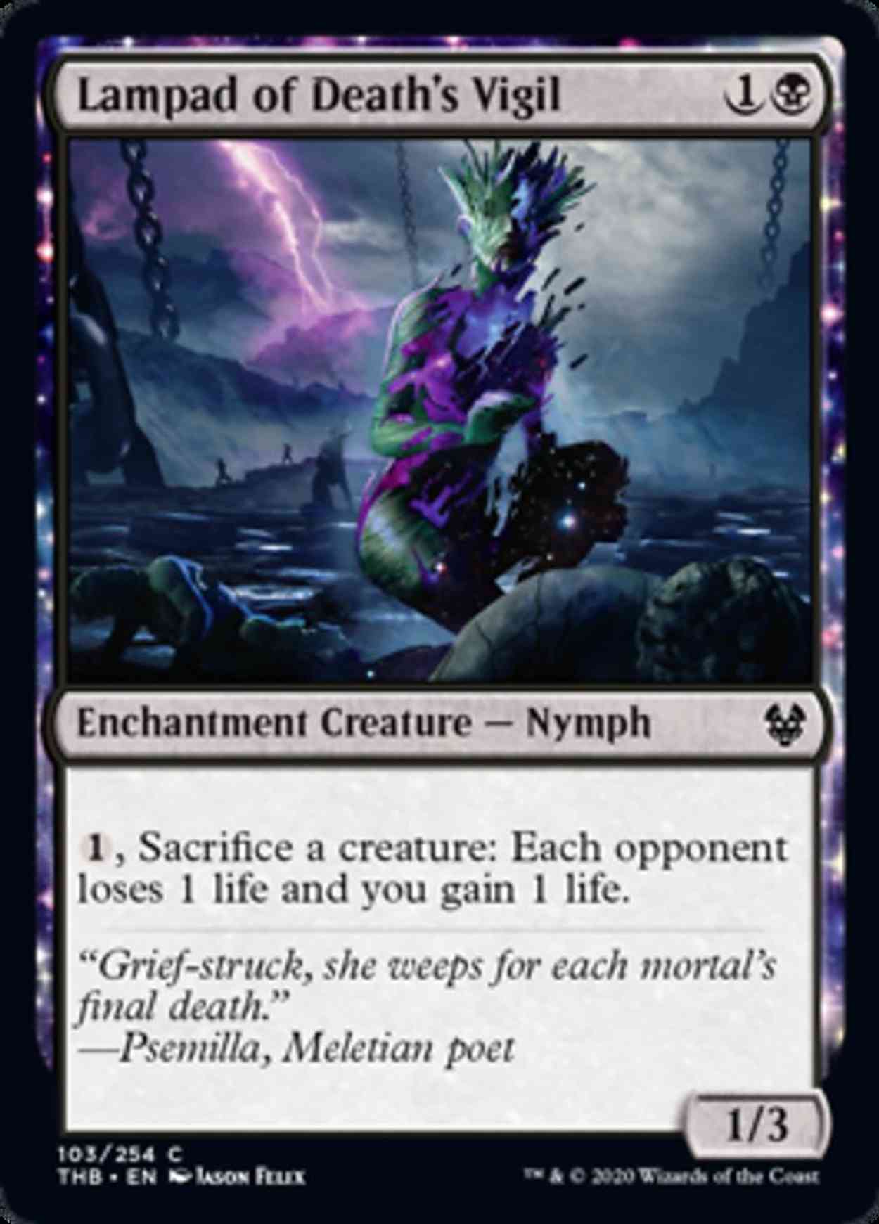 Lampad of Death's Vigil magic card front