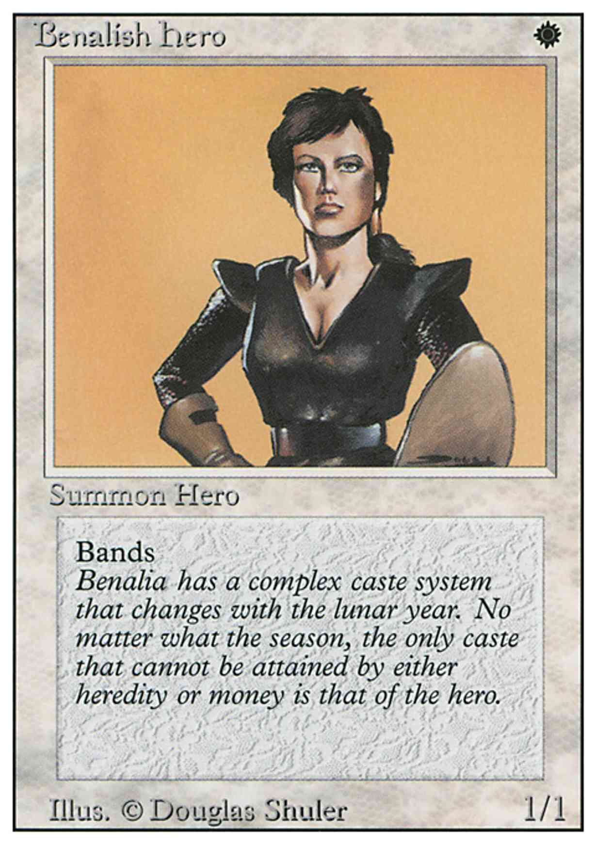 Benalish Hero magic card front
