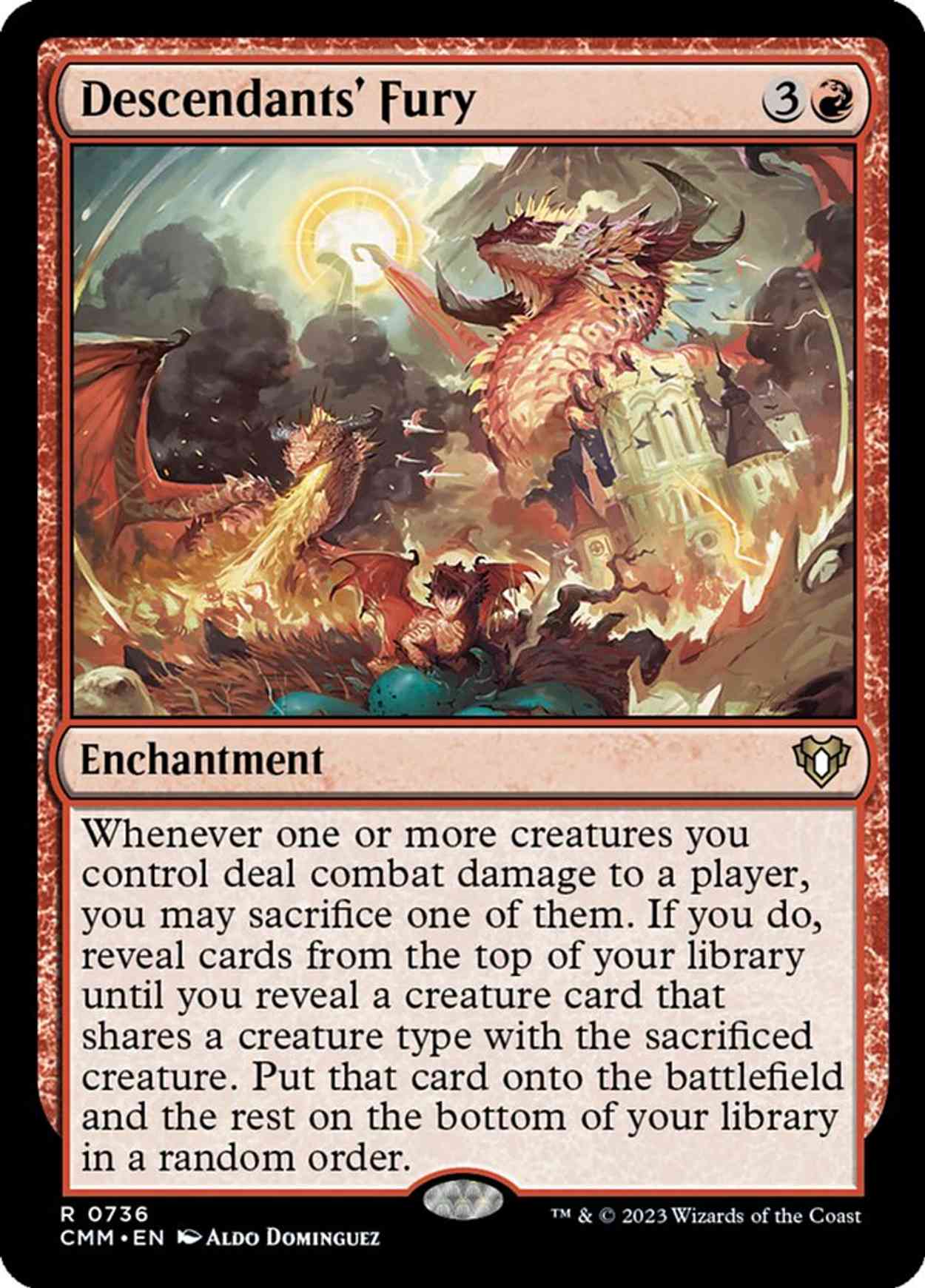 Descendants' Fury magic card front