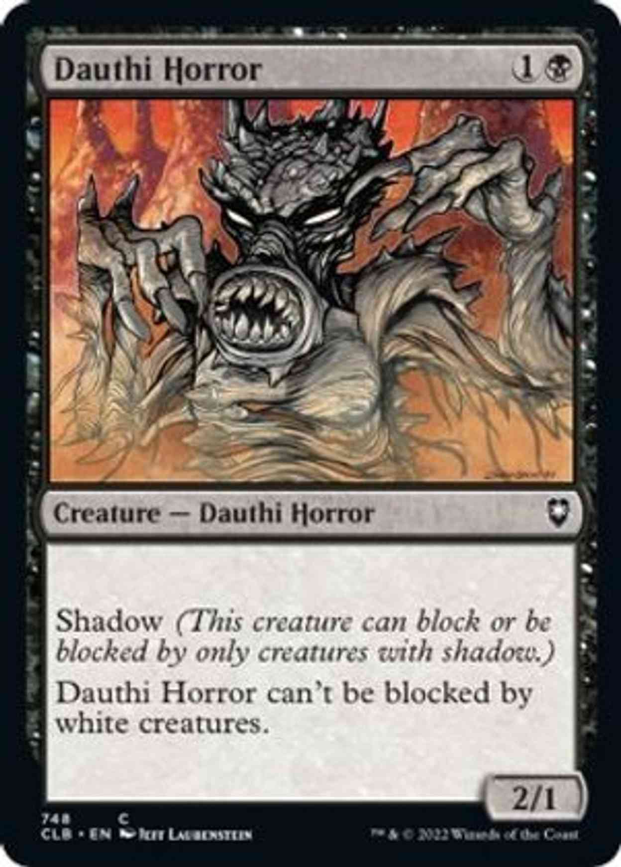 Dauthi Horror magic card front