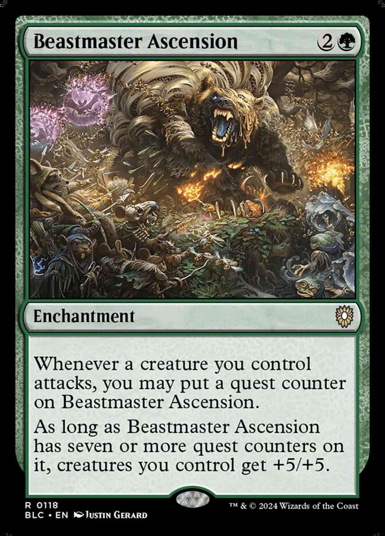 Beastmaster Ascension magic card front