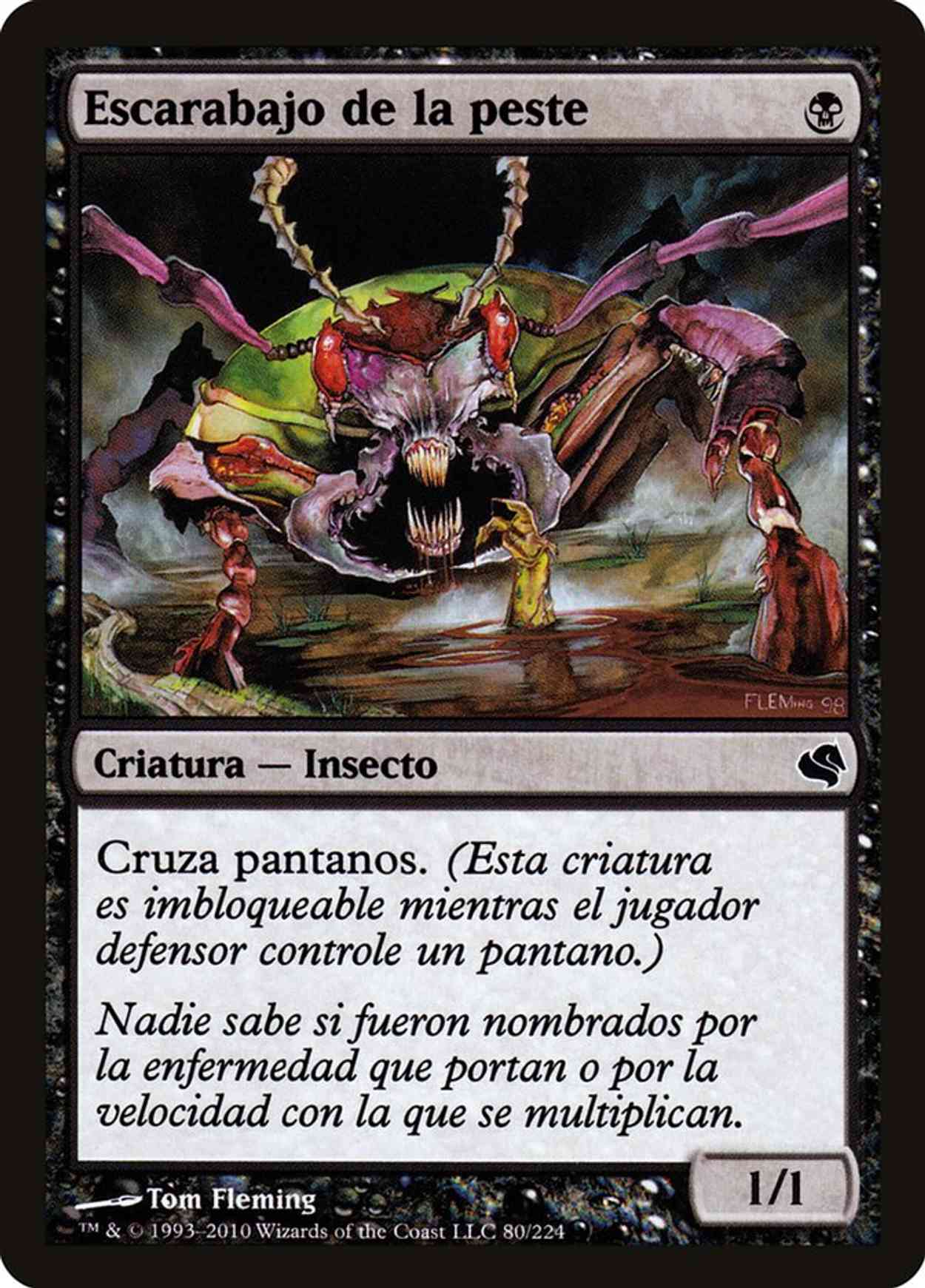 Plague Beetle (Retro Frame) magic card front