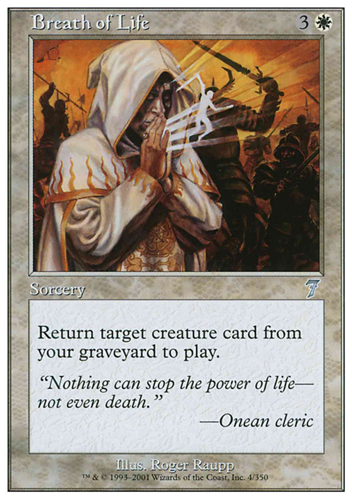 Breath of Life magic card front