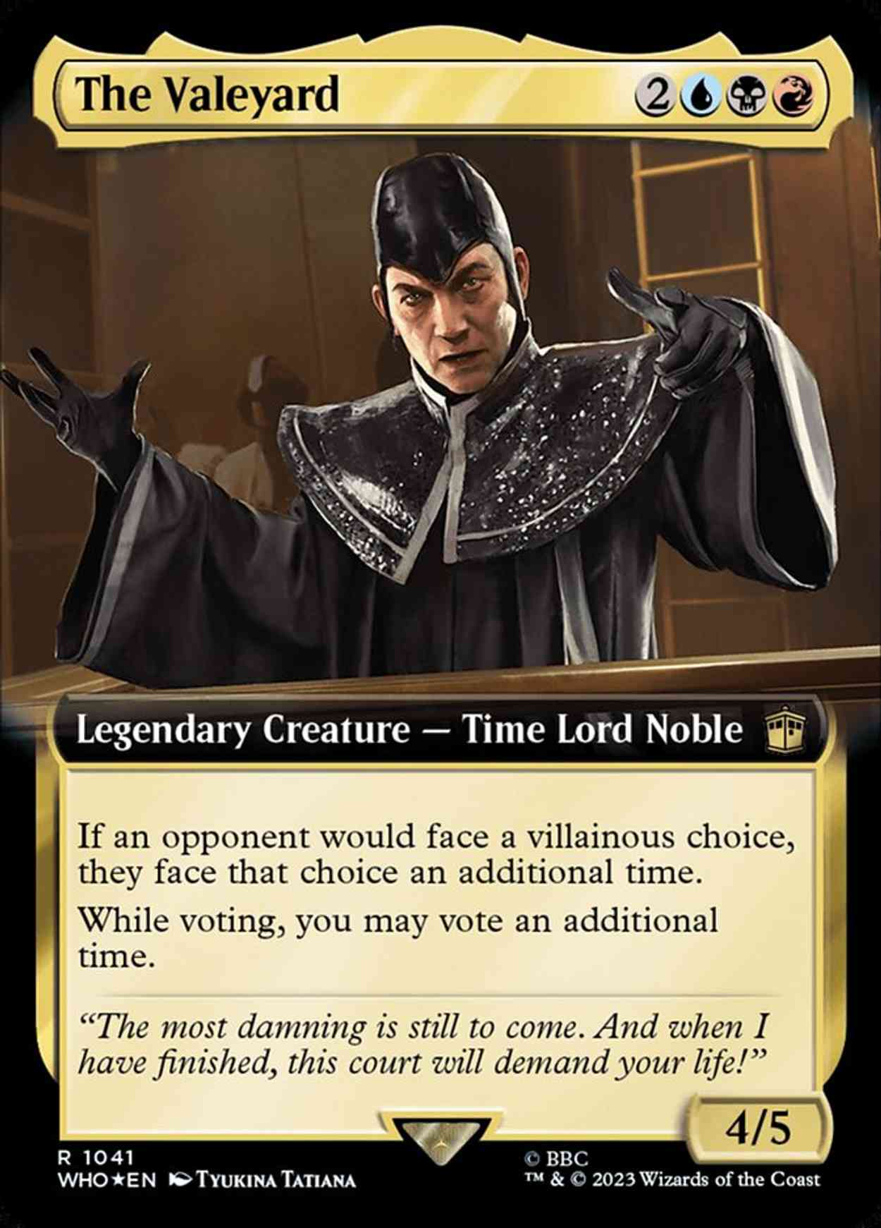 The Valeyard (Extended Art) (Surge Foil) magic card front