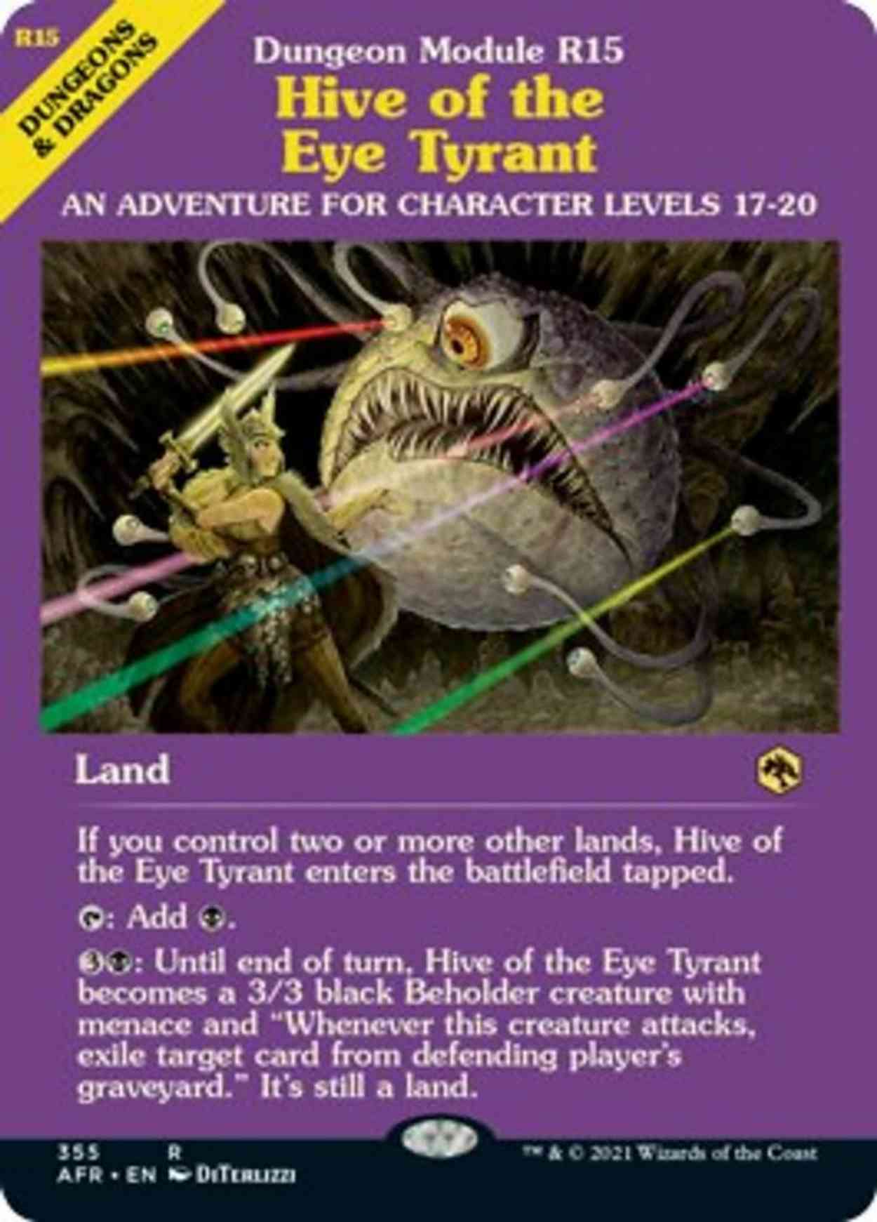 Hive of the Eye Tyrant (Dungeon Module) magic card front