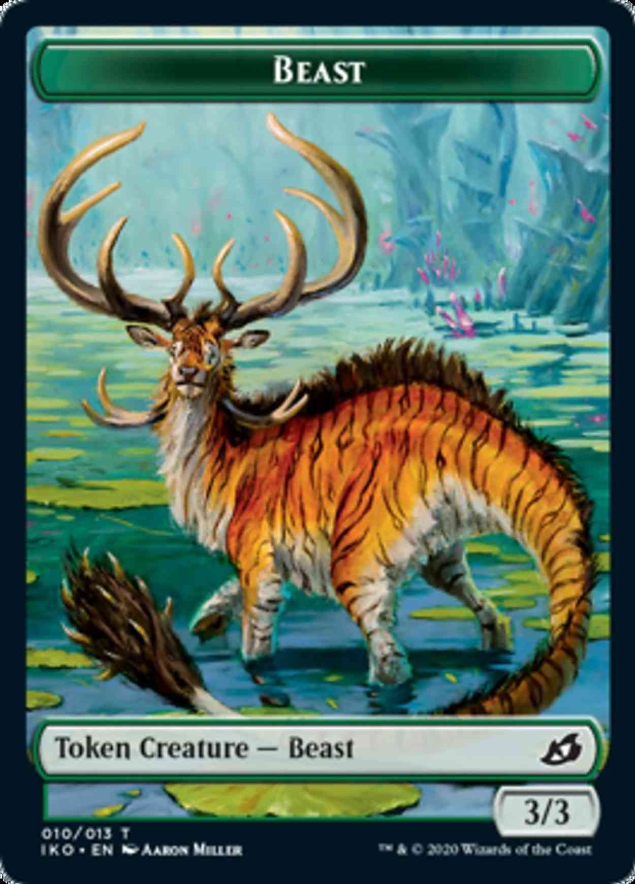 Beast // Human Soldier (003) Double-sided Token magic card front