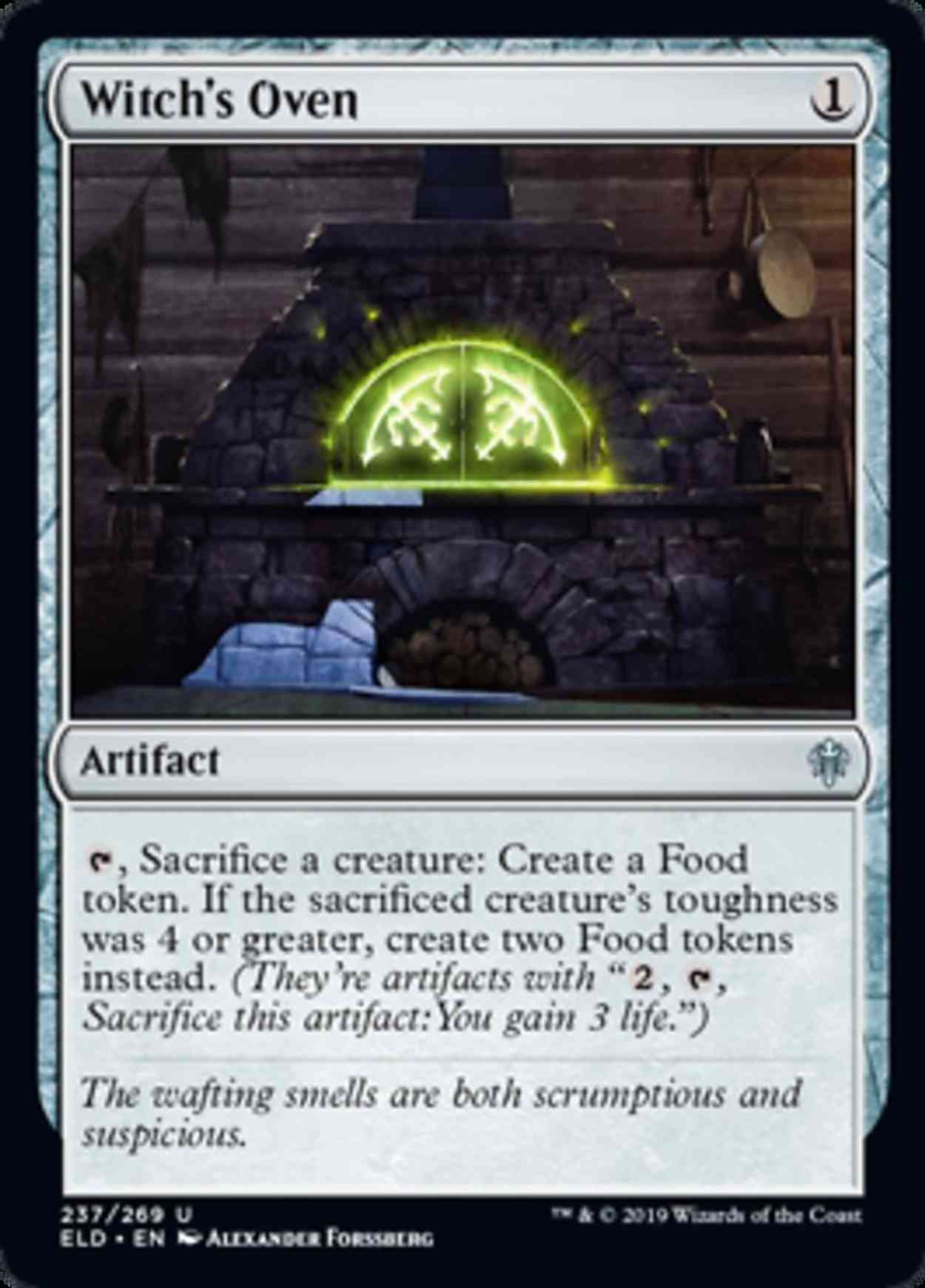 Witch's Oven magic card front