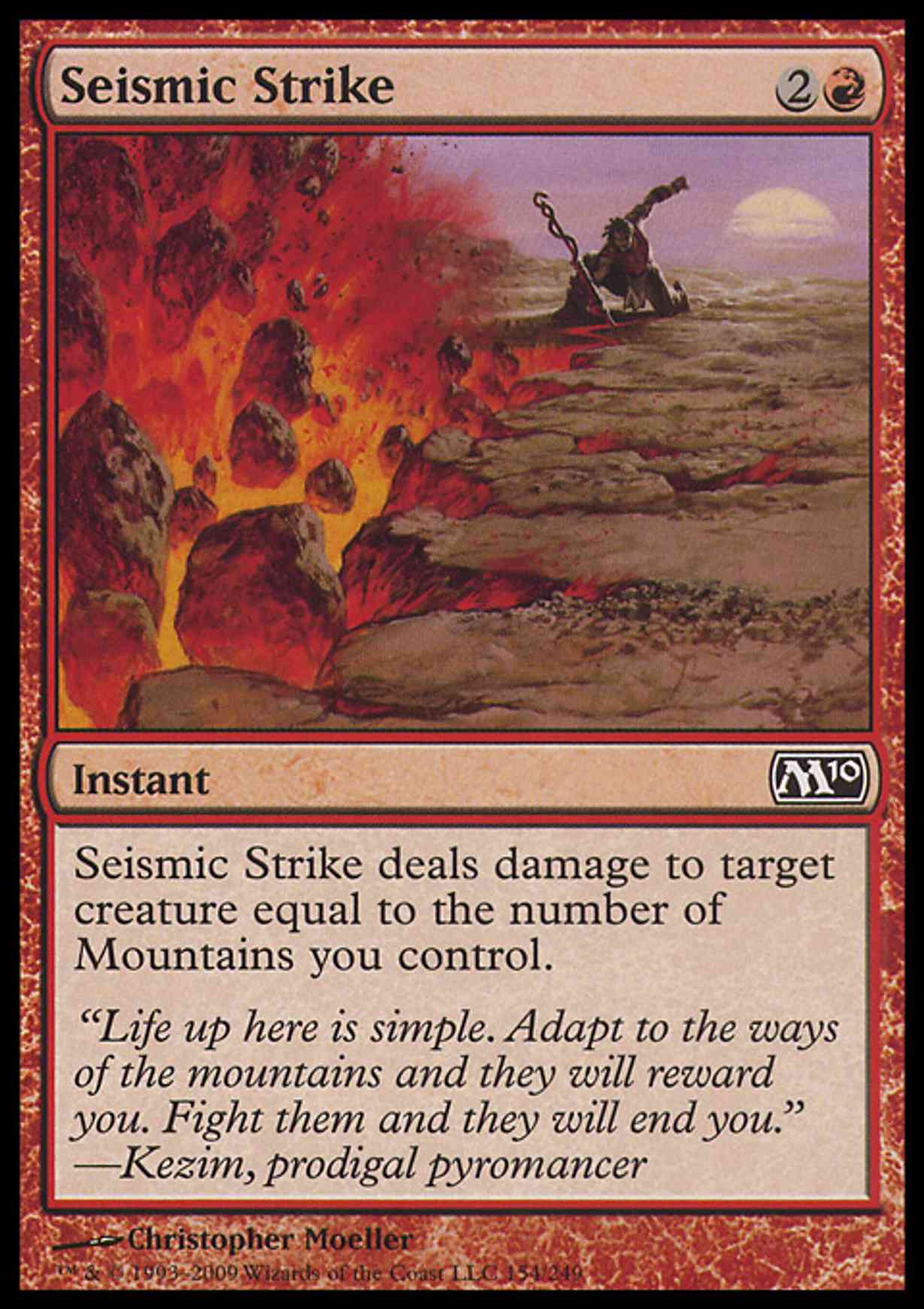 Seismic Strike magic card front