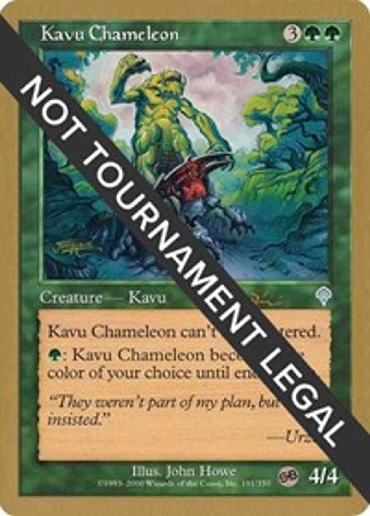 Kavu Chameleon - 2001 Jan Tomcani (INV) (SB) magic card front