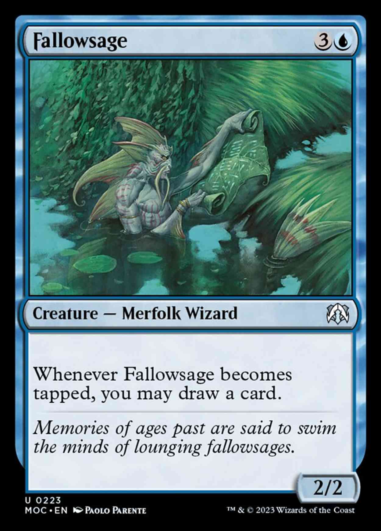Fallowsage magic card front
