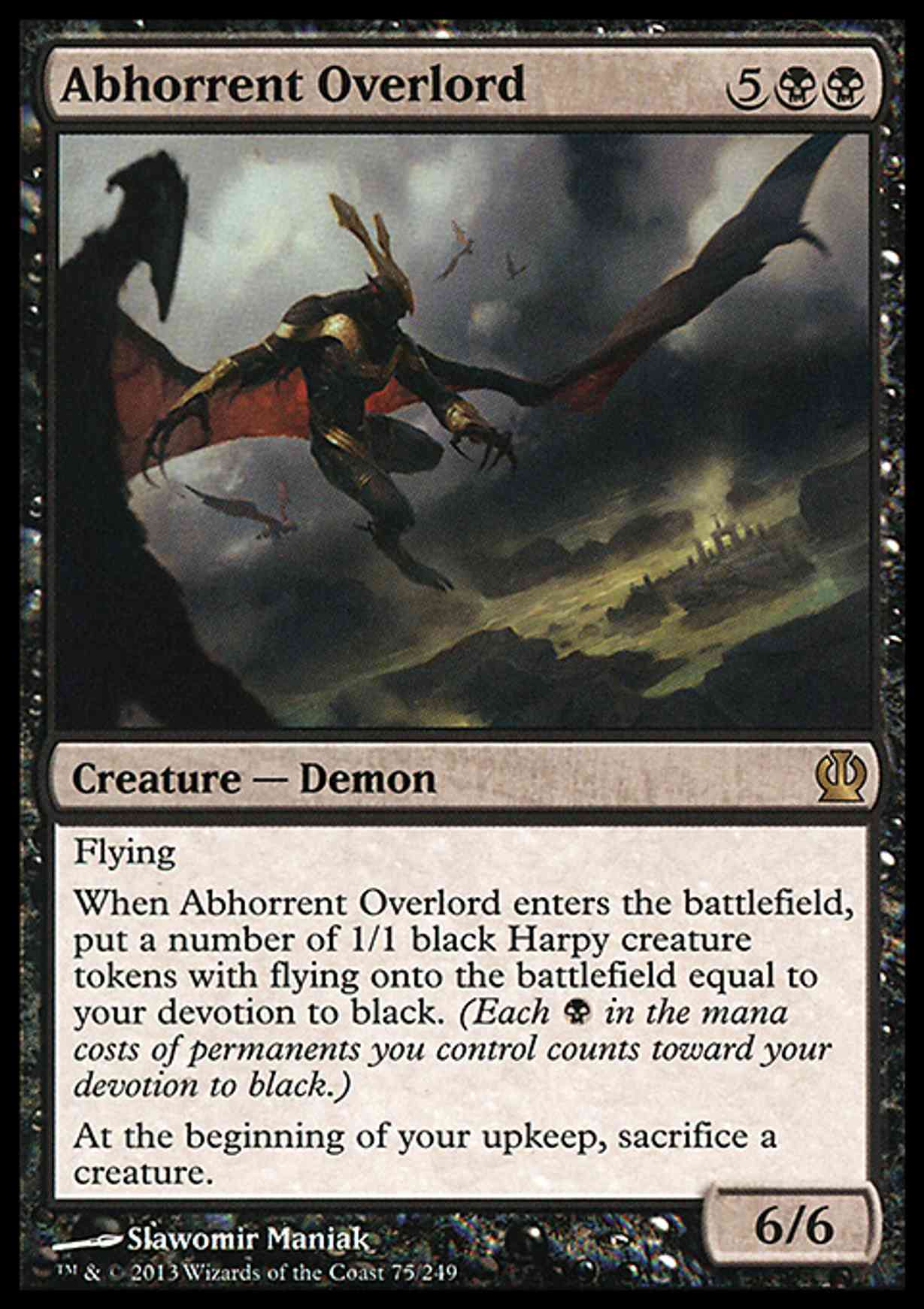 Abhorrent Overlord magic card front