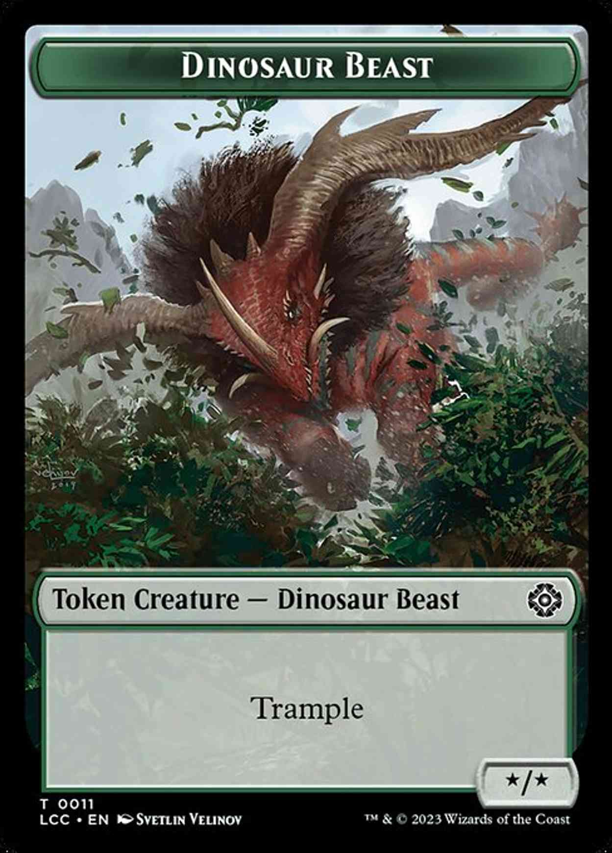 Dinosaur Beast // Dinosaur Double-Sided Token magic card front