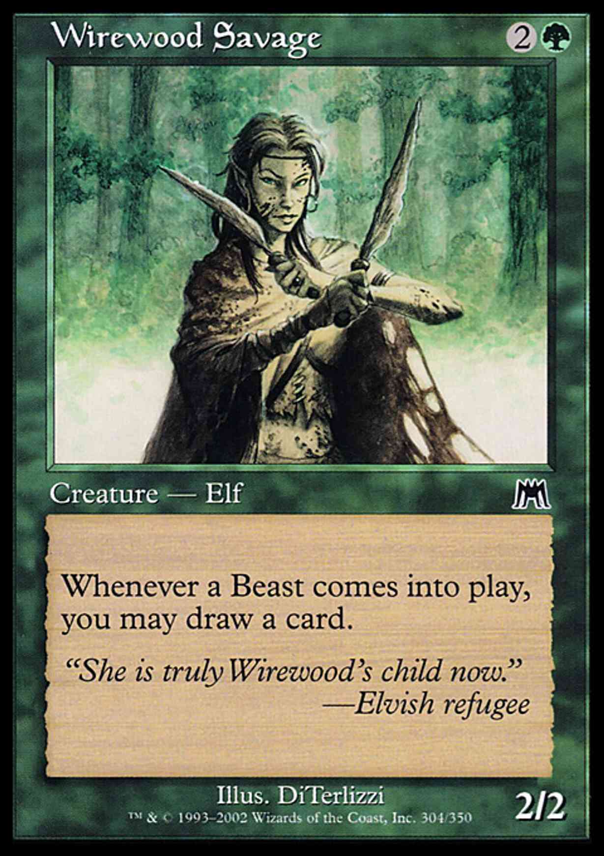 Wirewood Savage magic card front