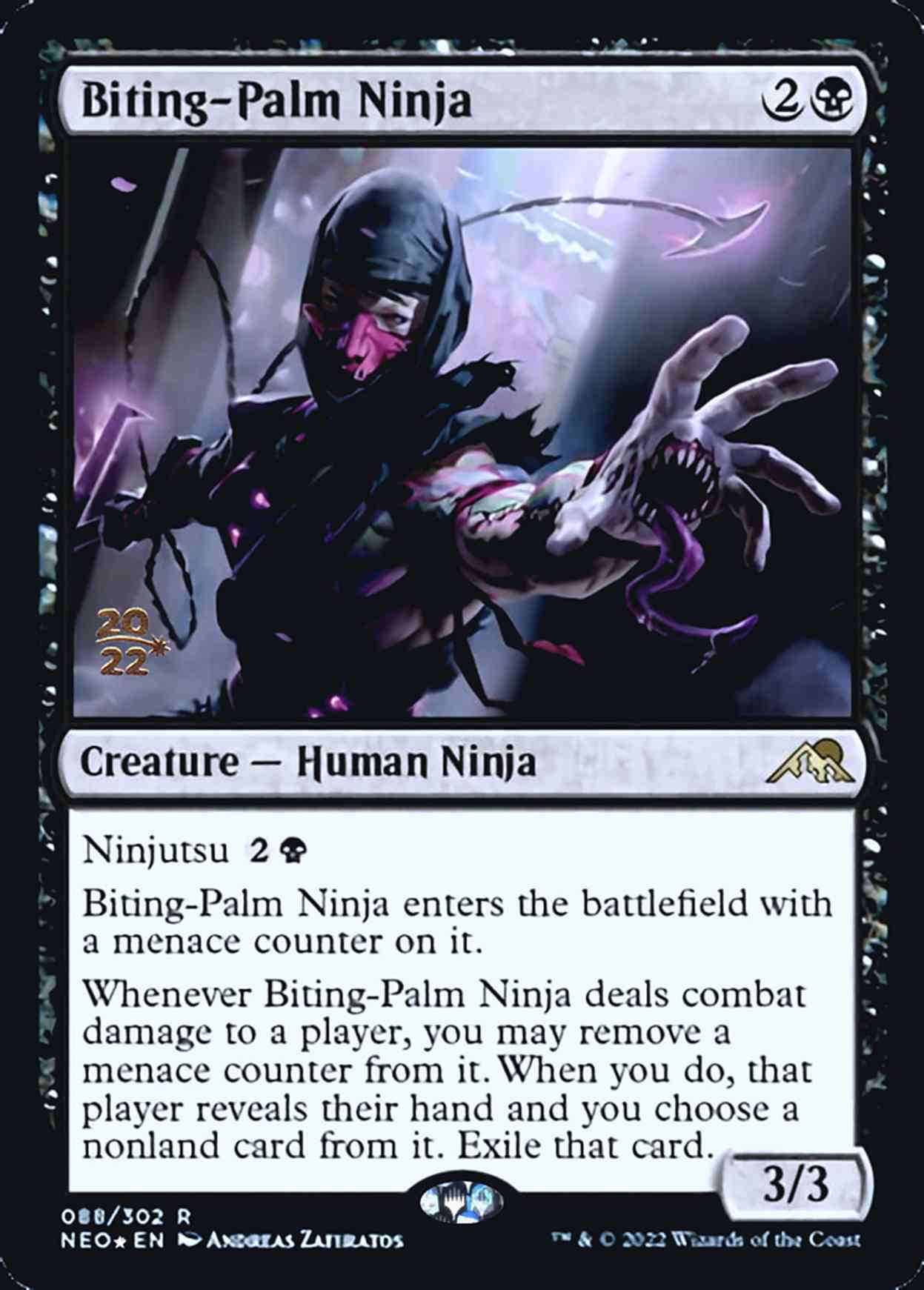 Biting-Palm Ninja magic card front