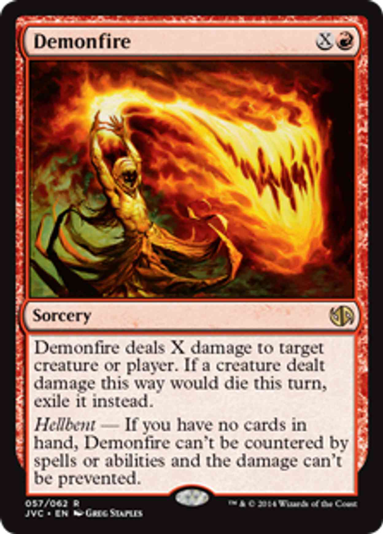 Demonfire magic card front
