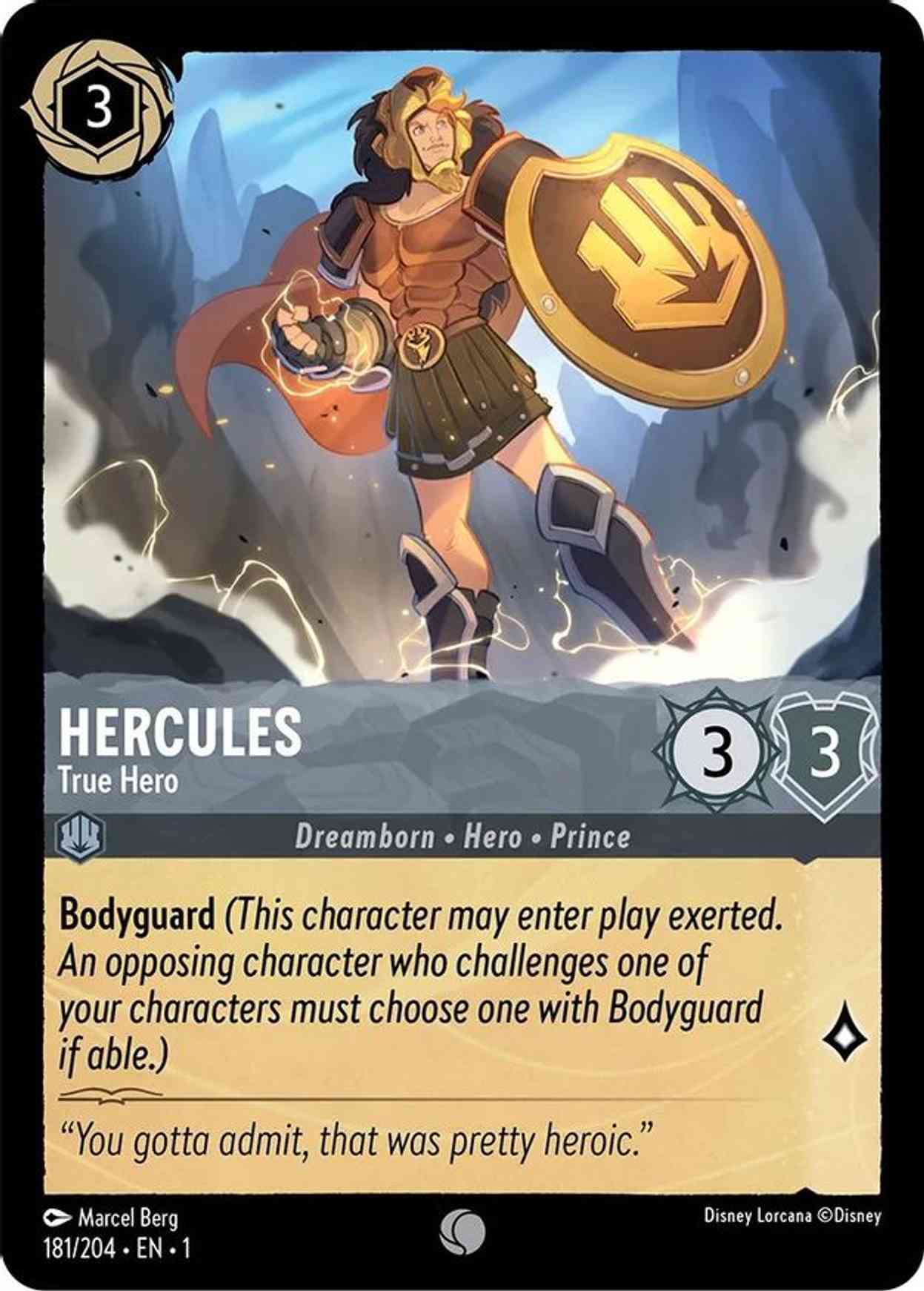 Hercules - True Hero magic card front