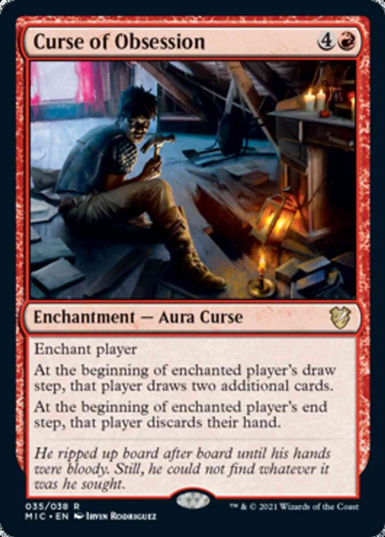 Curse of Obsession magic card front