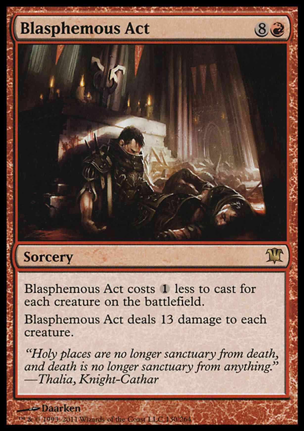 Blasphemous Act magic card front