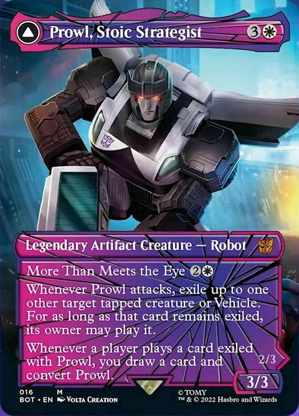 Prowl, Stoic Strategist (Shattered Glass) magic card front