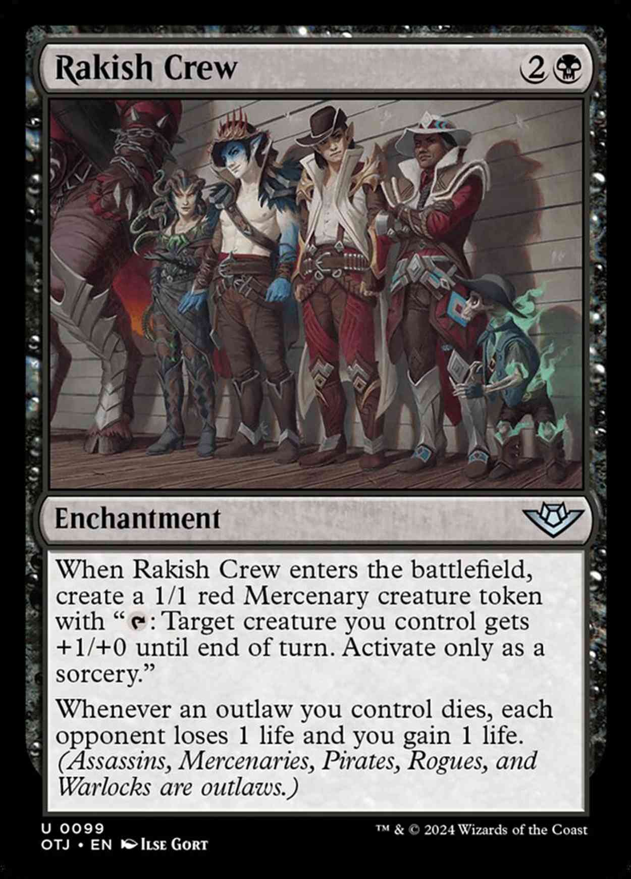 Rakish Crew magic card front