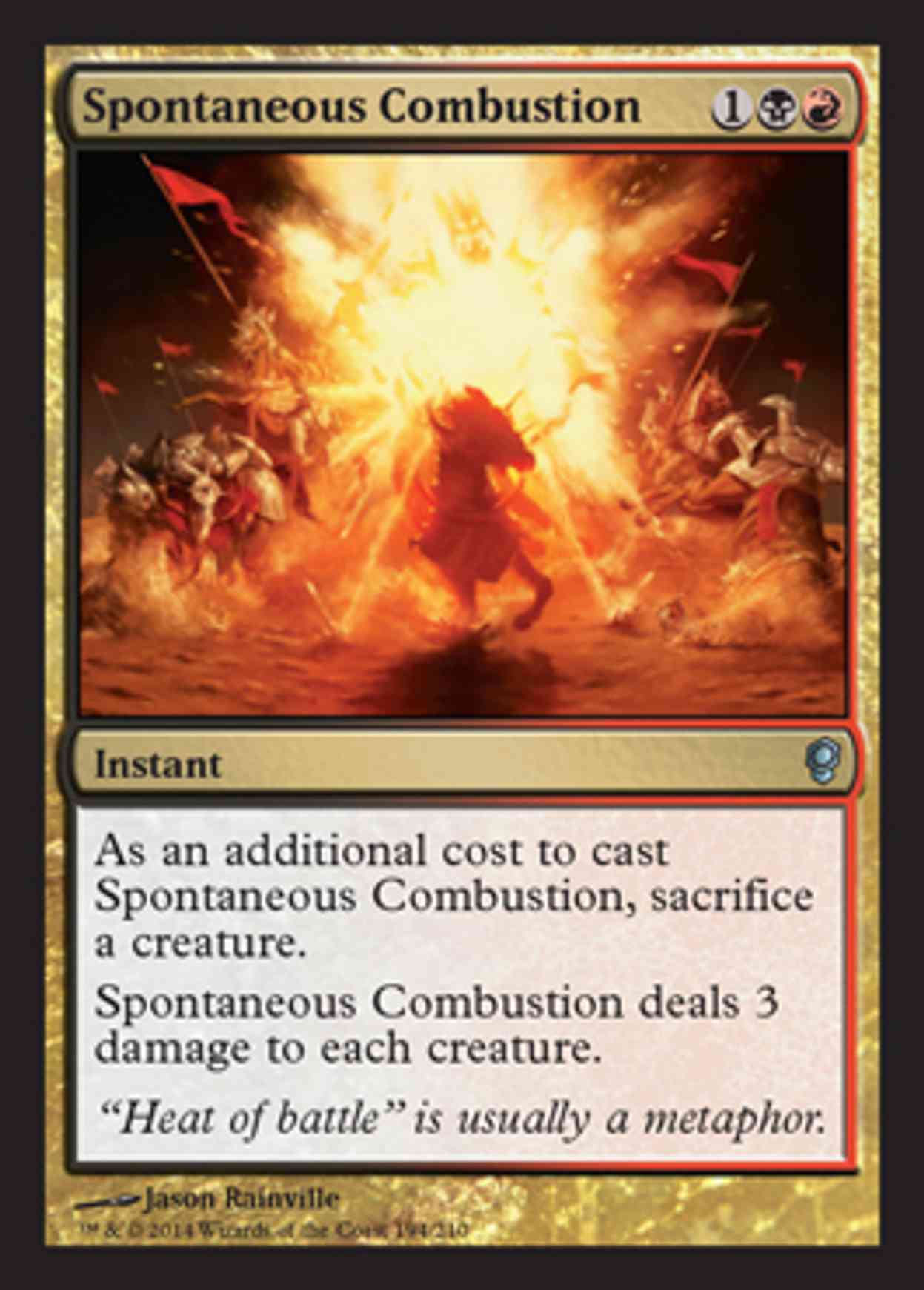 Spontaneous Combustion magic card front