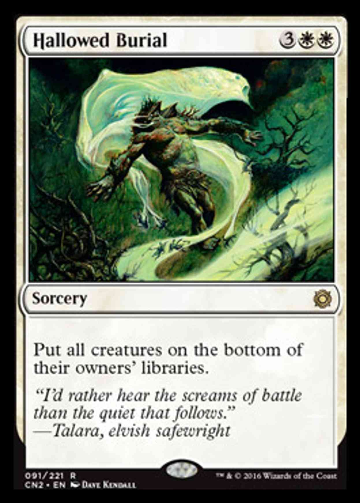 Hallowed Burial magic card front