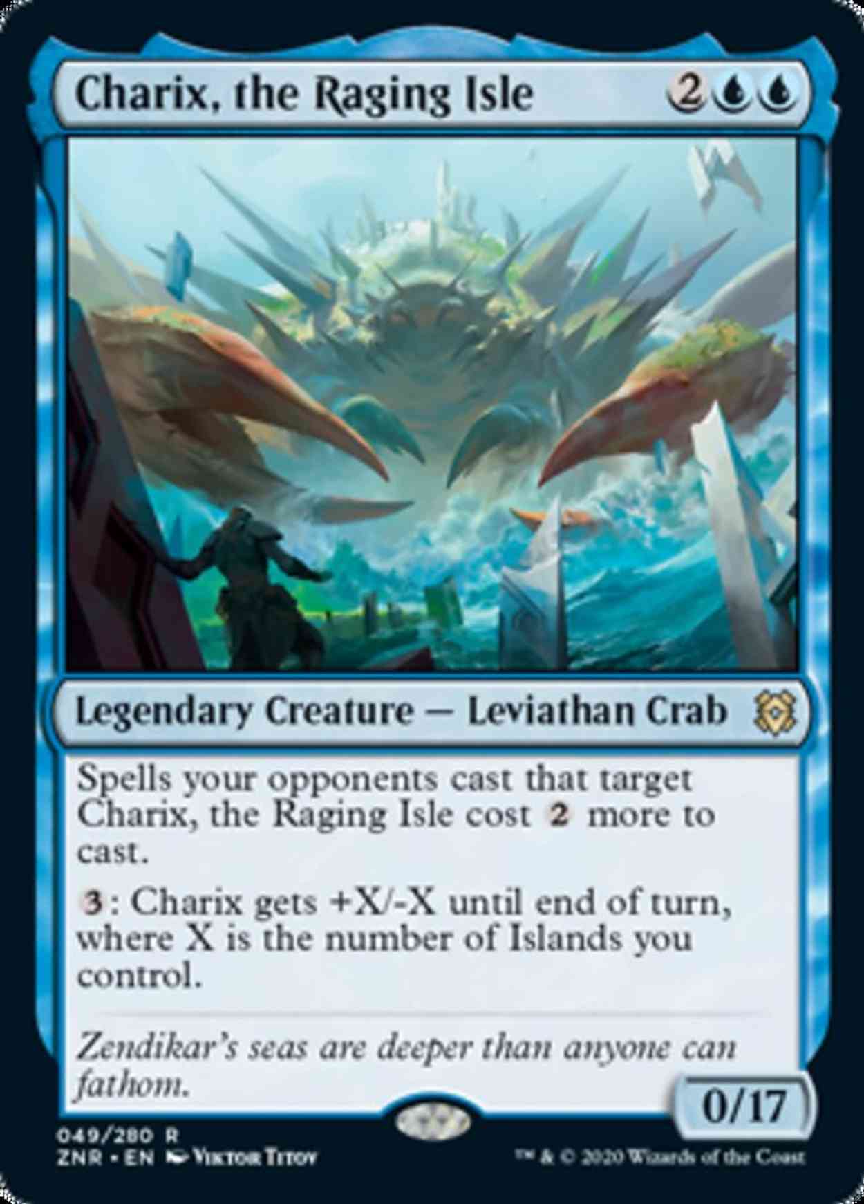 Charix, the Raging Isle magic card front