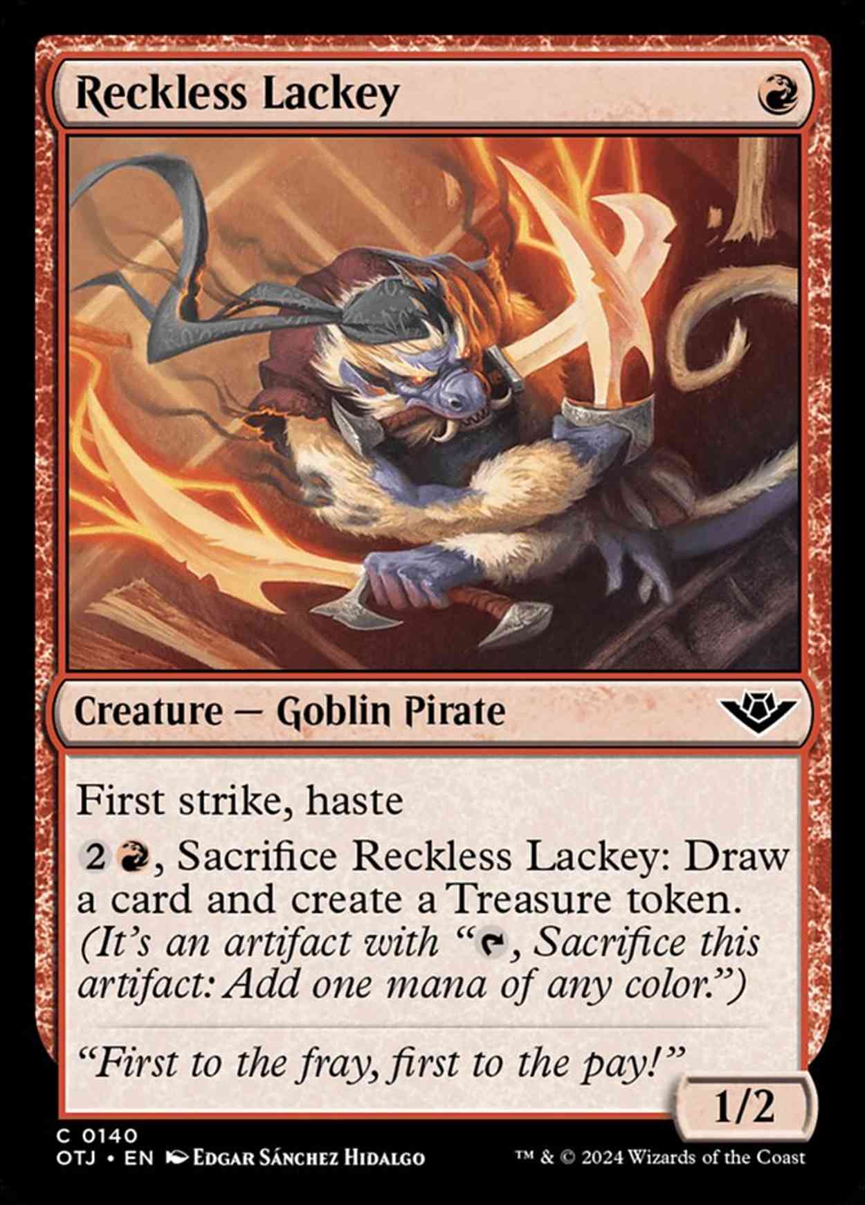 Reckless Lackey magic card front