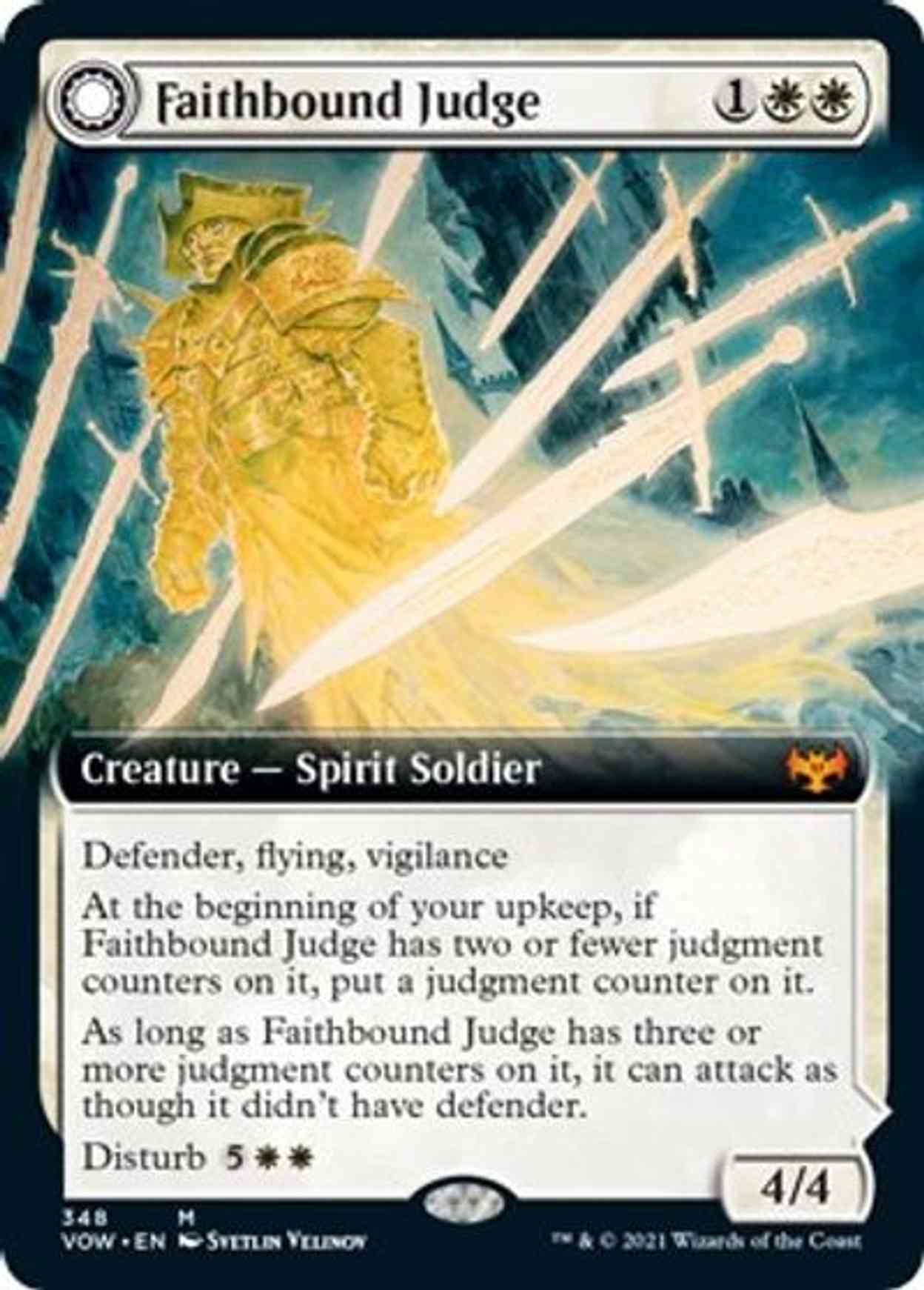 Faithbound Judge (Extended Art) magic card front